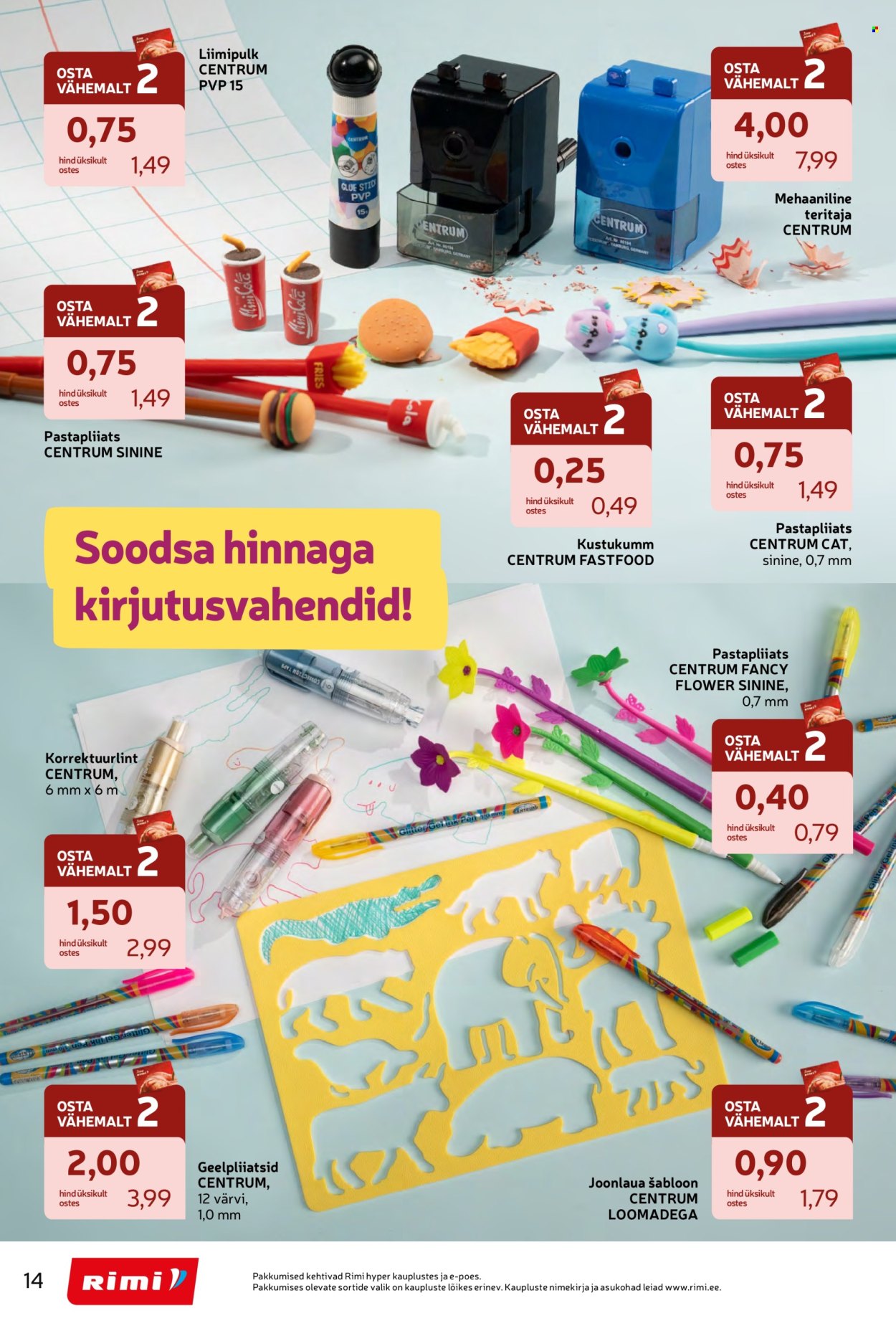 rimi - Rimi kliendileht - Tagasi kooli! (28.07 - 7.09.2026) - page: 14