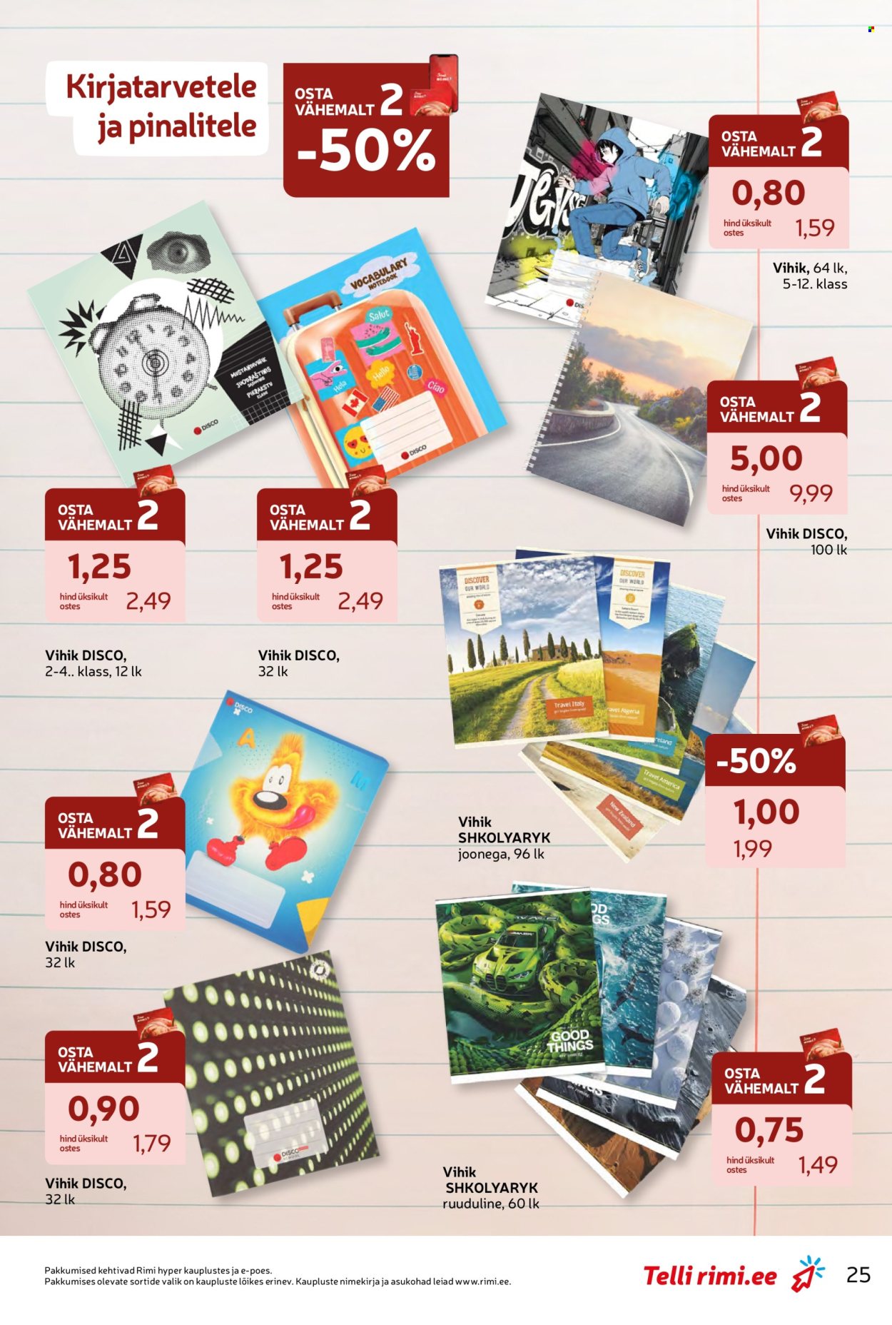 rimi - Rimi kliendileht - Tagasi kooli! (28.07 - 7.09.2026) - page: 25