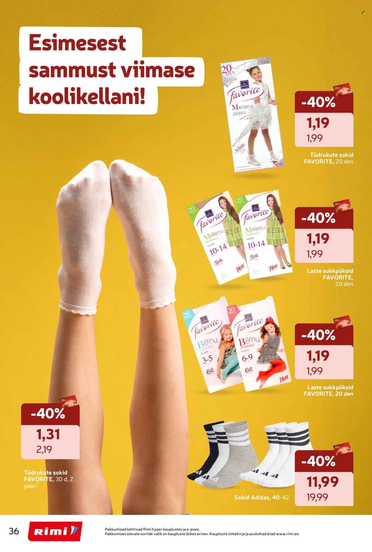 rimi - Rimi kliendileht - Tagasi kooli! (28.07 - 7.09.2026) - page: 36