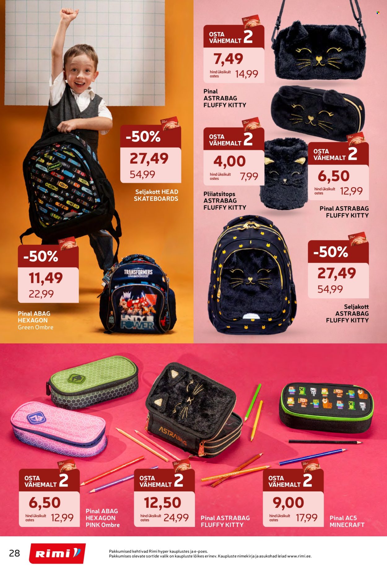 rimi - Rimi kliendileht - Tagasi kooli! (28.07 - 7.09.2026) - page: 28