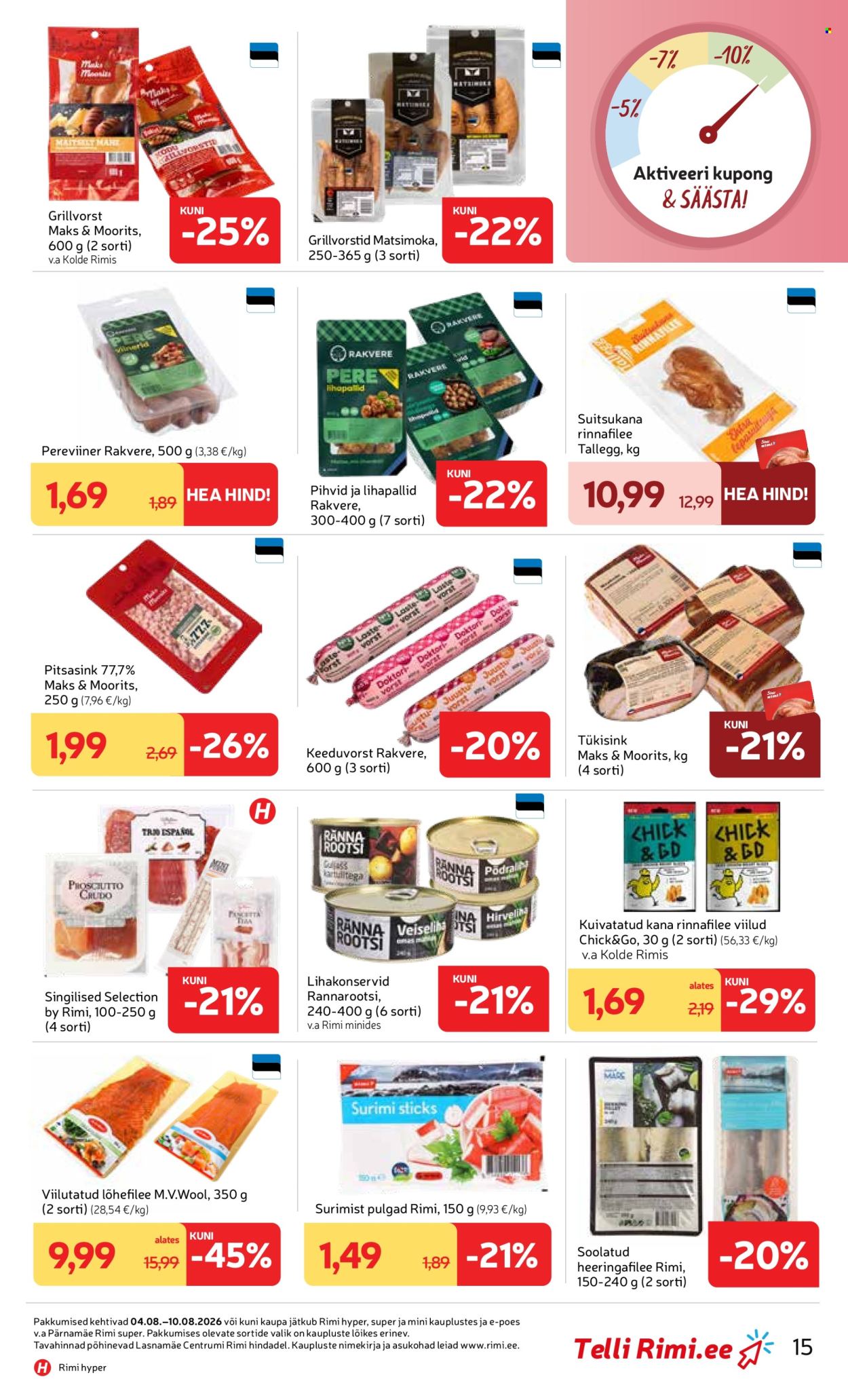 rimi - Rimi kliendileht (4.08 - 10.08.2026) - page: 15