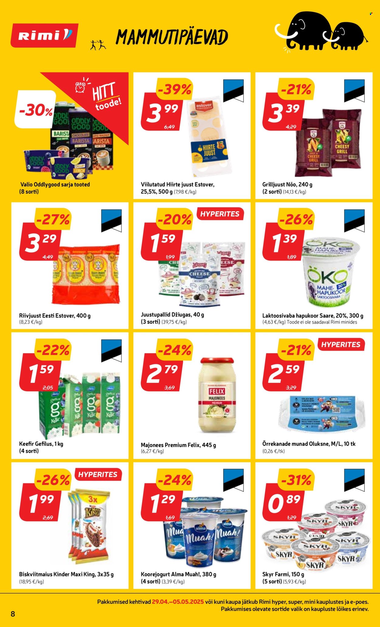 rimi - Rimi kliendileht - Mammutipäevad (29.04 - 5.05.2025) - page: 8