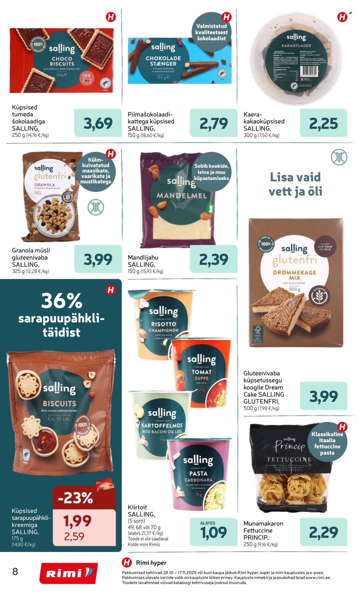 rimi - Rimi kliendileht - Sallingu tootekataloog – uus nimi igapäevaste toodete valikus (28.10 - 17.11.2025) - page: 8