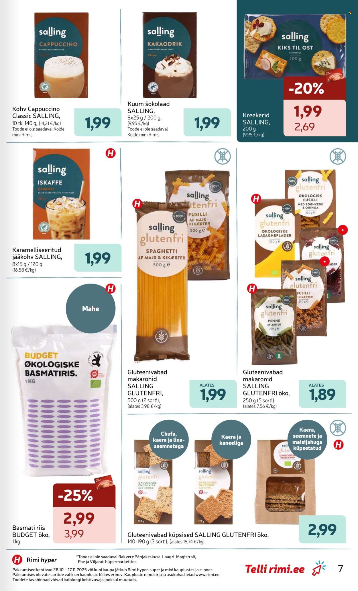 rimi - Rimi kliendileht - Sallingu tootekataloog – uus nimi igapäevaste toodete valikus (28.10 - 17.11.2025) - page: 7