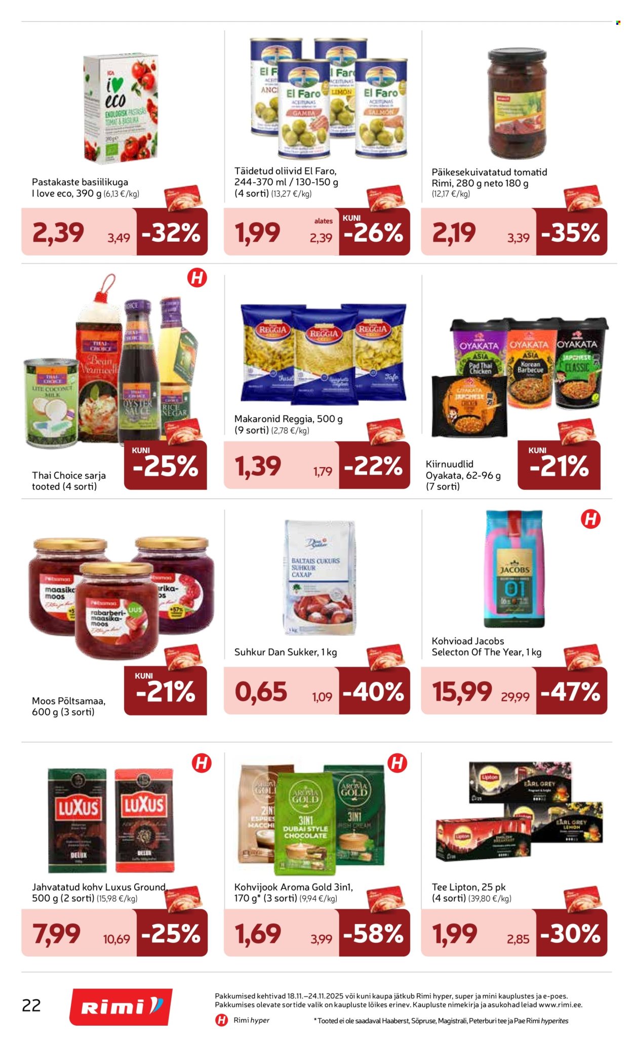 rimi - Rimi kliendileht - Kliendileht (18.11 - 24.11.2025) - page: 22