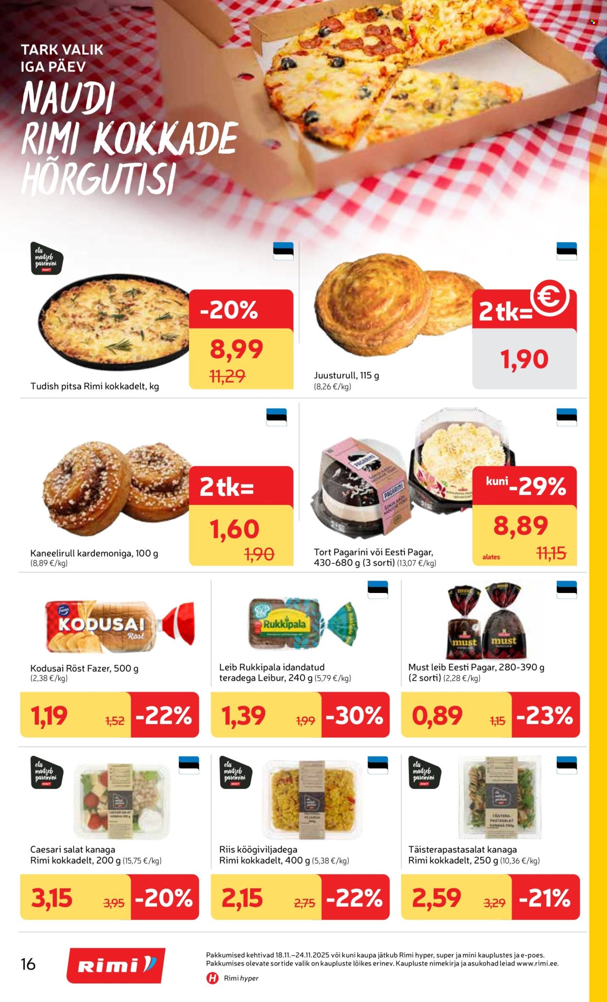 rimi - Rimi kliendileht - Kliendileht (18.11 - 24.11.2025) - page: 16