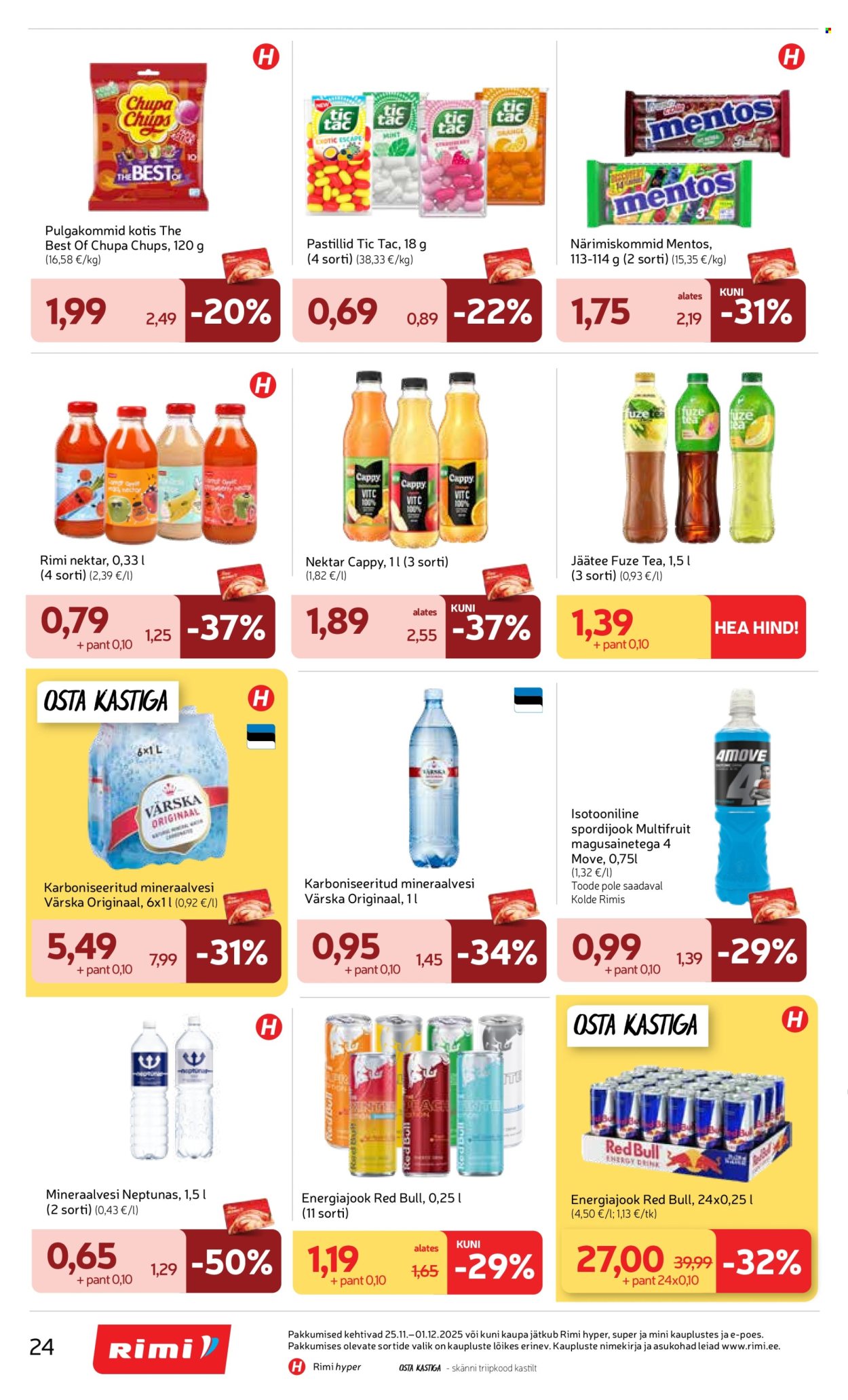 rimi - Rimi kliendileht - Kliendileht (25.11 - 1.12.2025) - page: 24