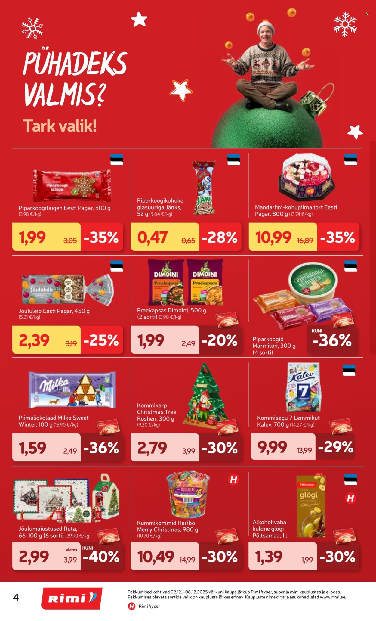 rimi - Rimi kliendileht - Kliendileht (2.12 - 8.12.2025) - page: 4