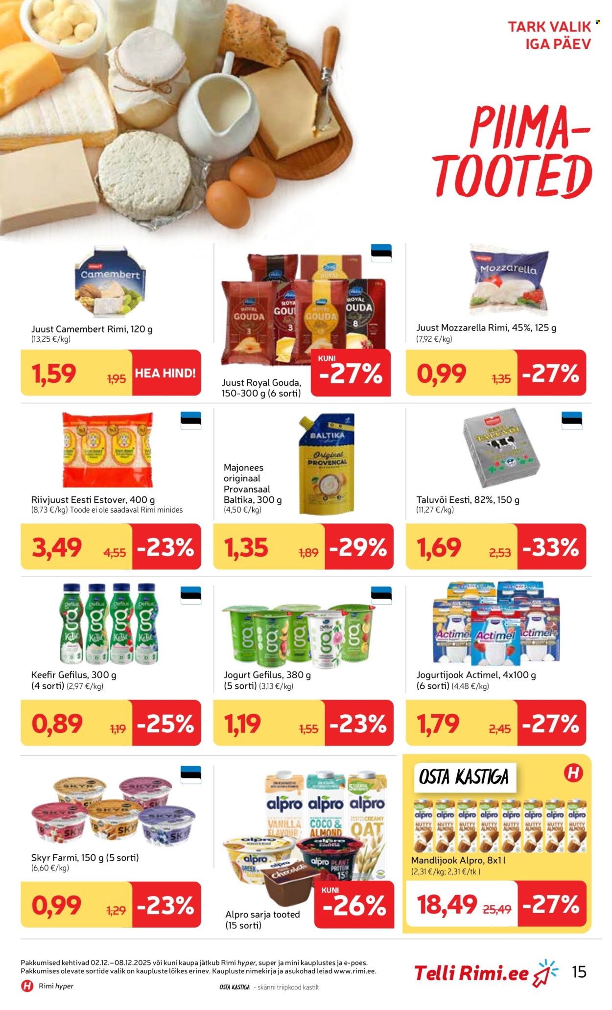 rimi - Rimi kliendileht - Kliendileht (2.12 - 8.12.2025) - page: 15