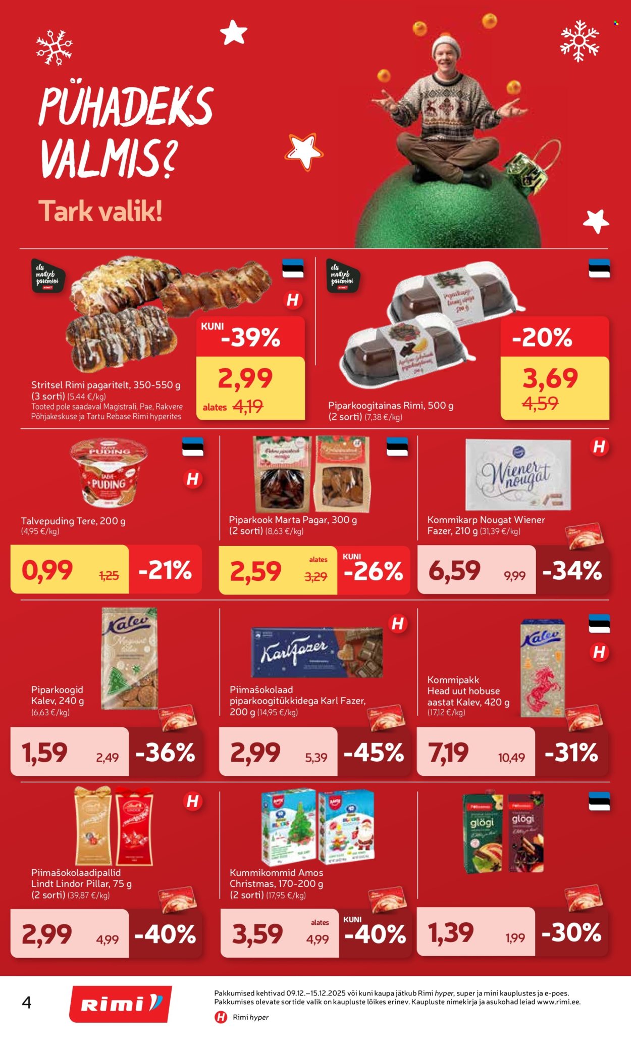 rimi - Rimi kliendileht - Kliendileht (9.12 - 15.12.2025) - page: 4