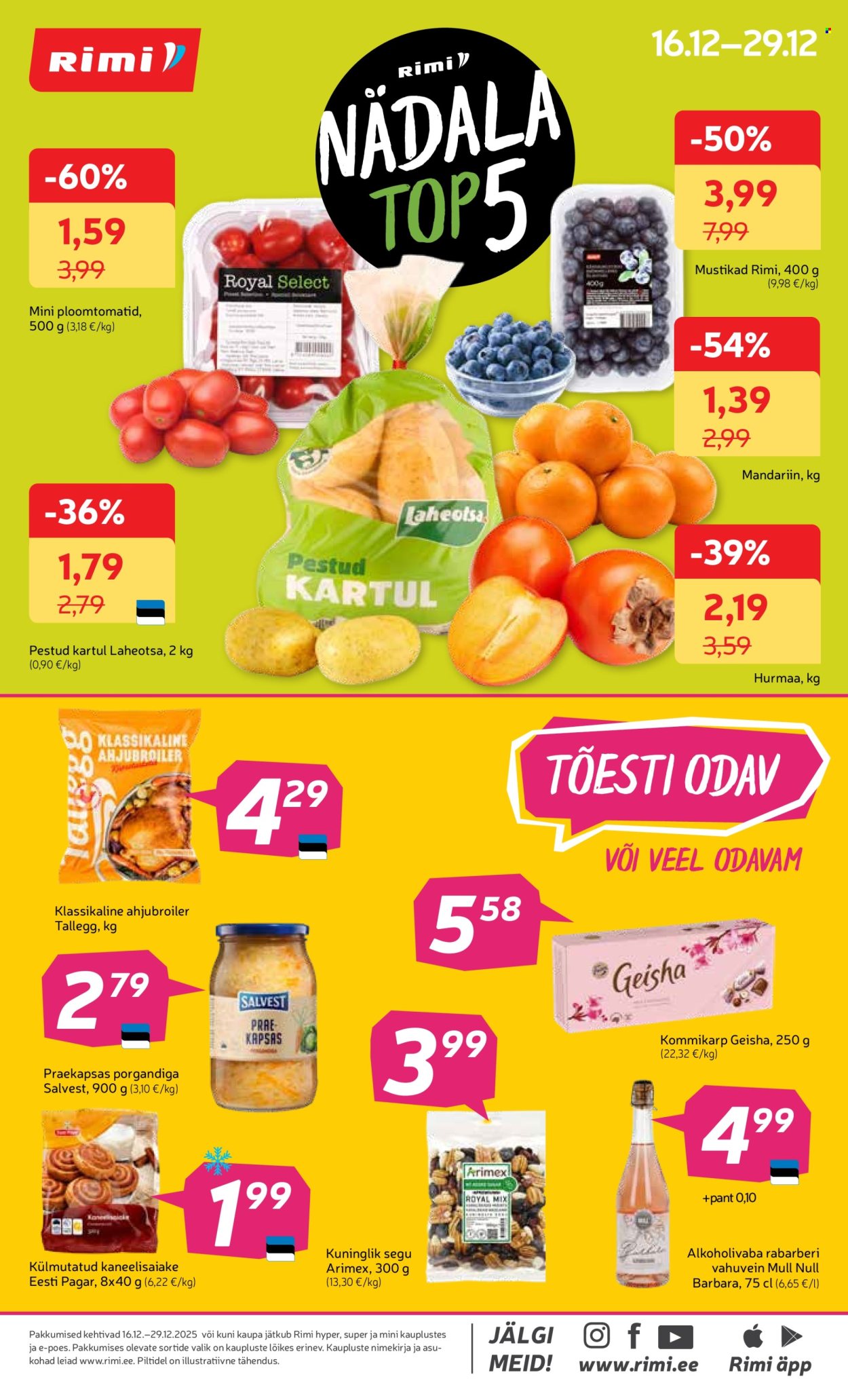 rimi - Rimi kliendileht - Kliendileht (16.12 - 29.12.2025) - page: 22