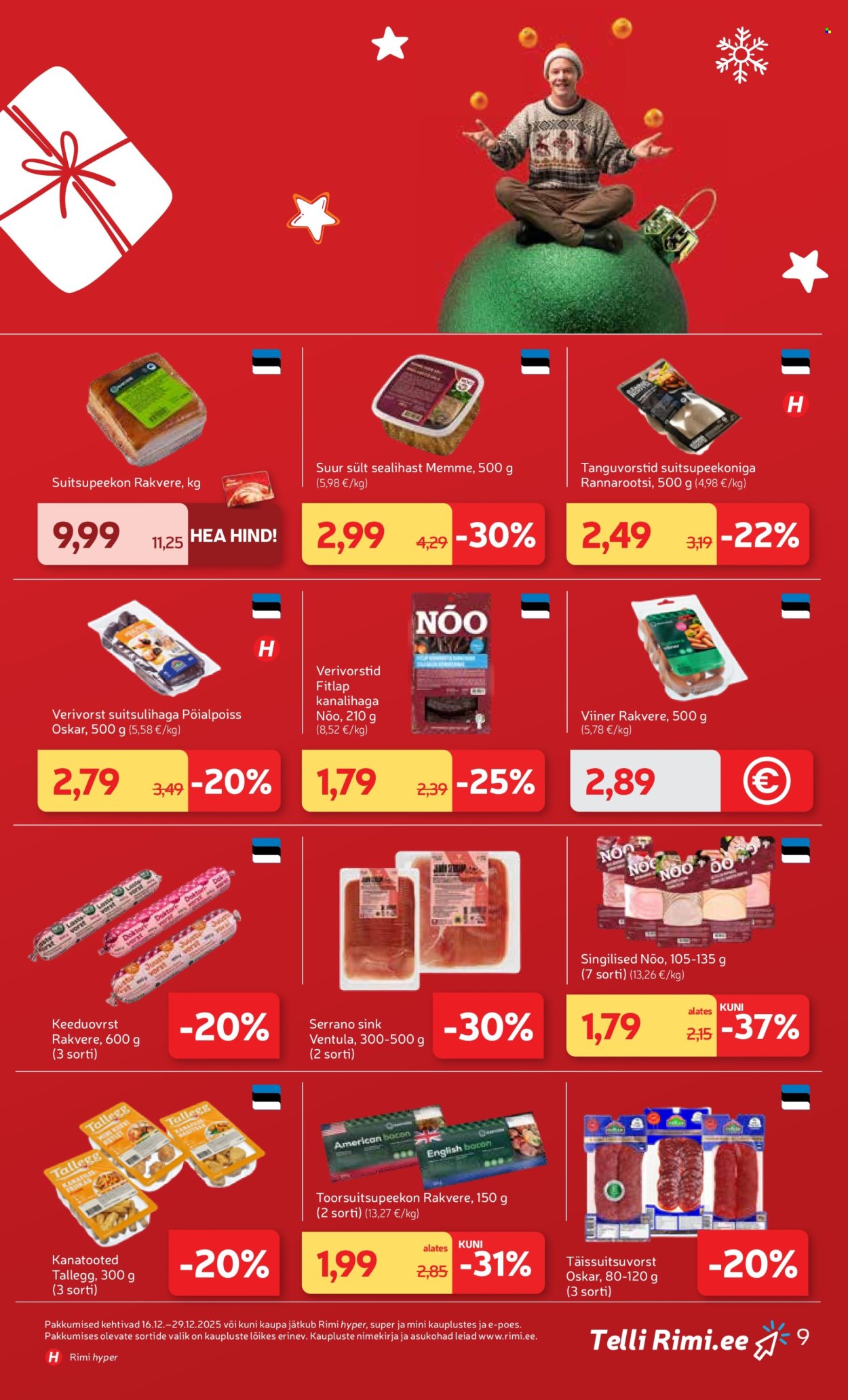 rimi - Rimi kliendileht - Kliendileht (16.12 - 29.12.2025) - page: 9