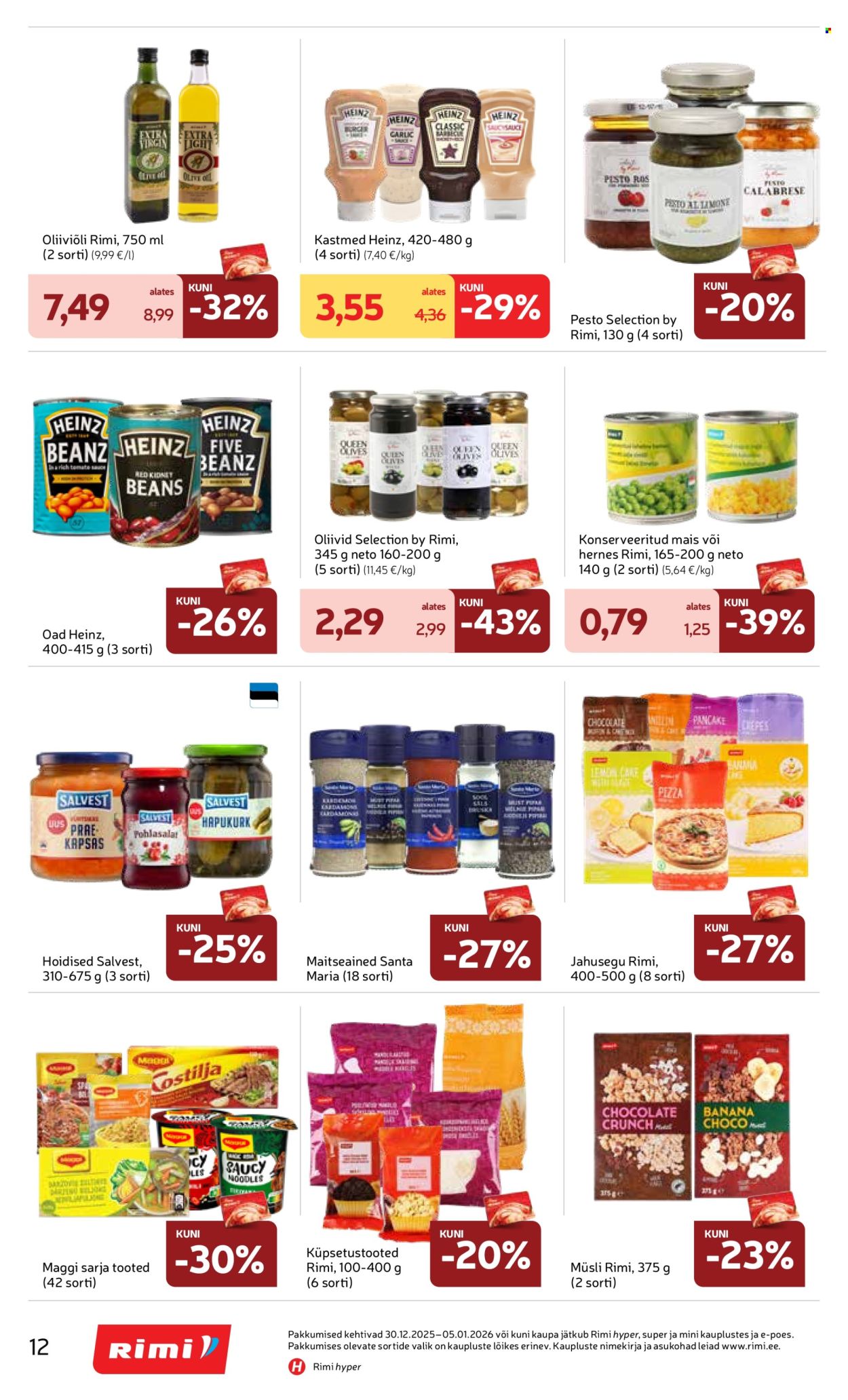 rimi - Rimi kliendileht - Kliendileht (30.12.2025 - 5.01.2026) - page: 12