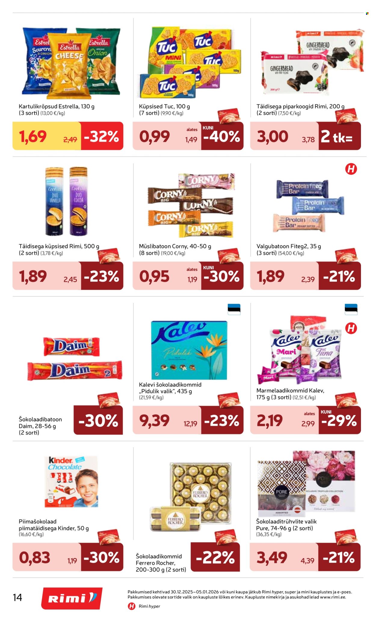 rimi - Rimi kliendileht - Kliendileht (30.12.2025 - 5.01.2026) - page: 14