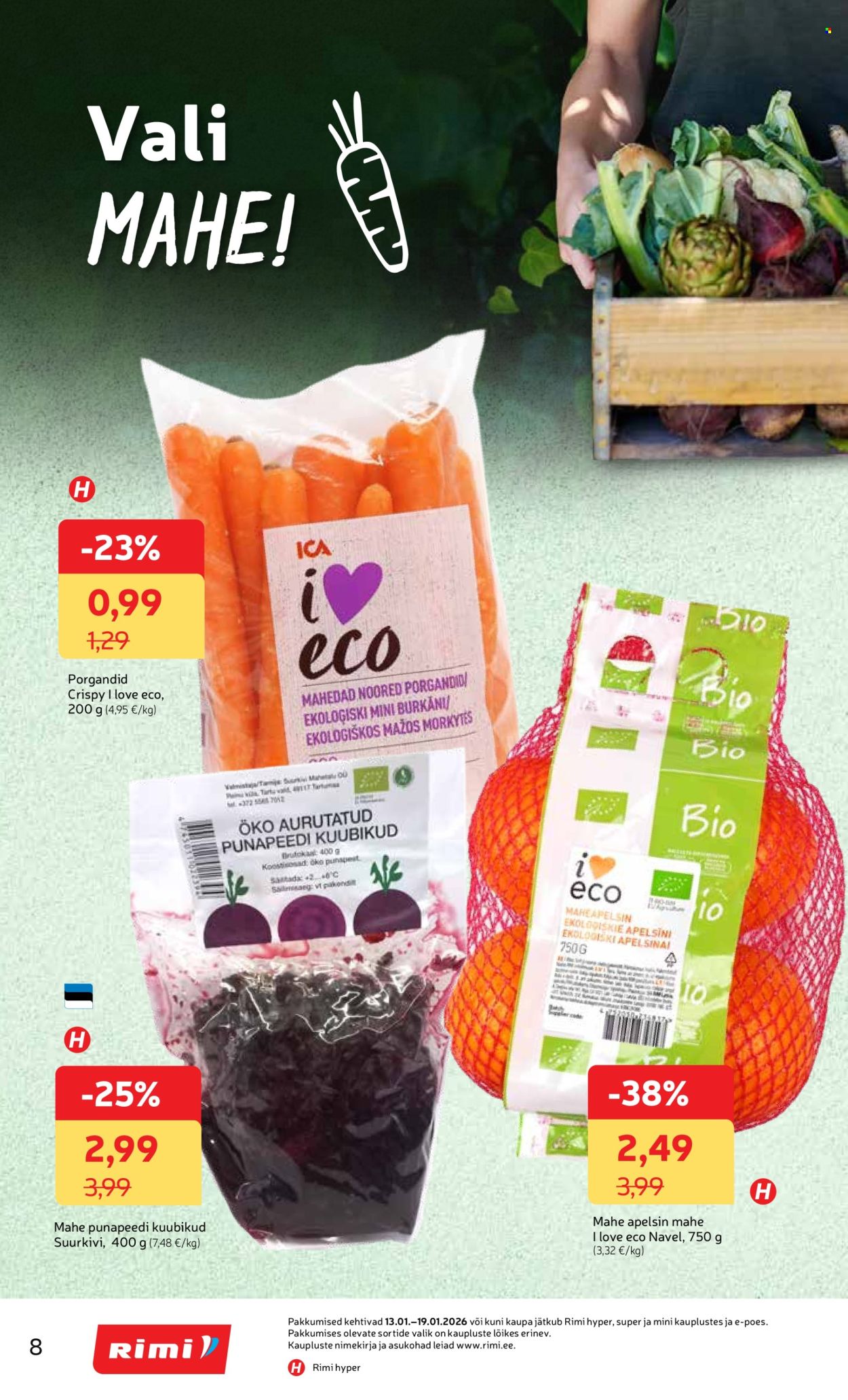 rimi - Rimi kliendileht - Kliendileht (13.01 - 19.01.2026) - page: 8