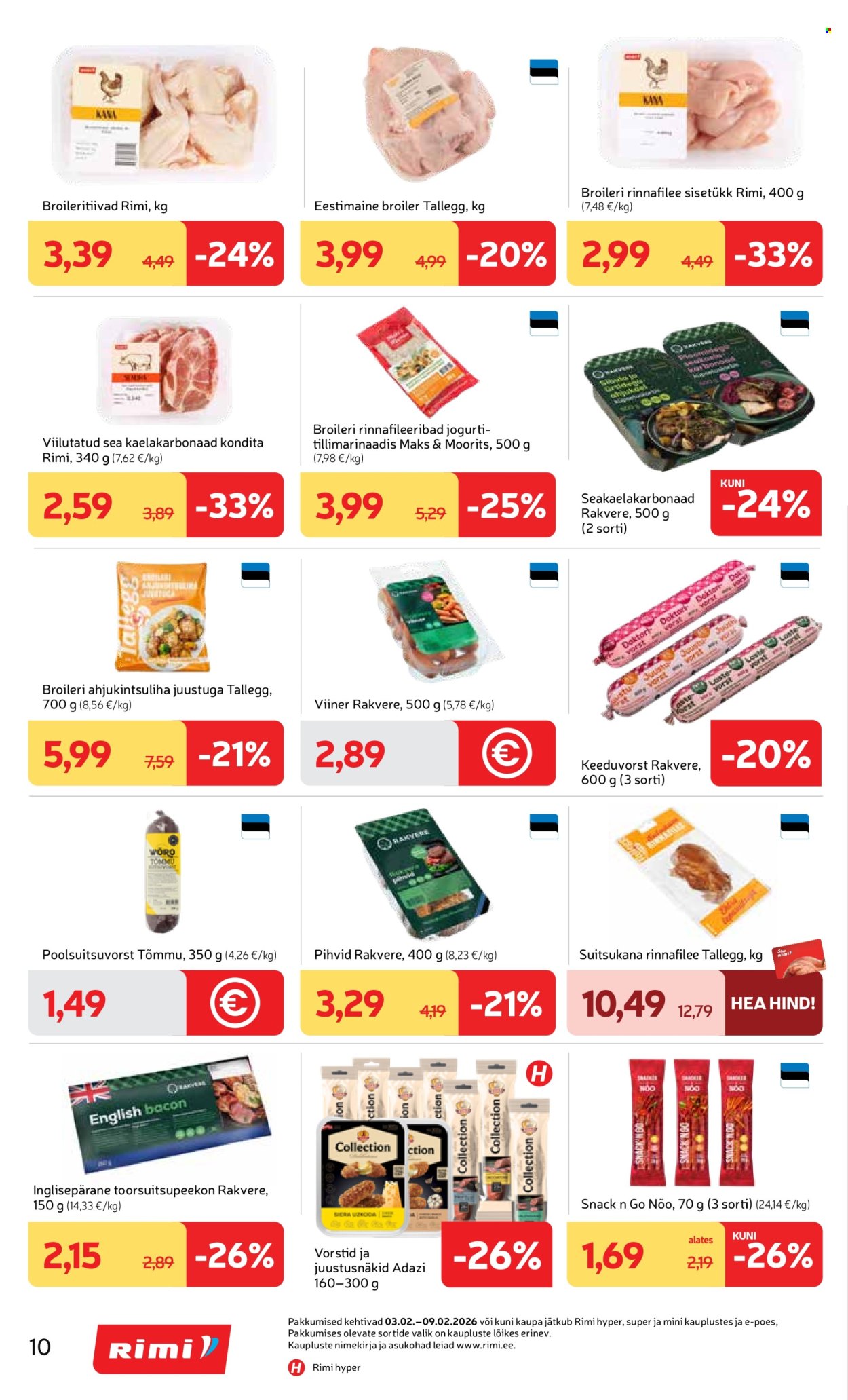 rimi - Rimi kliendileht - Kliendileht (3.02 - 9.02.2026) - page: 10