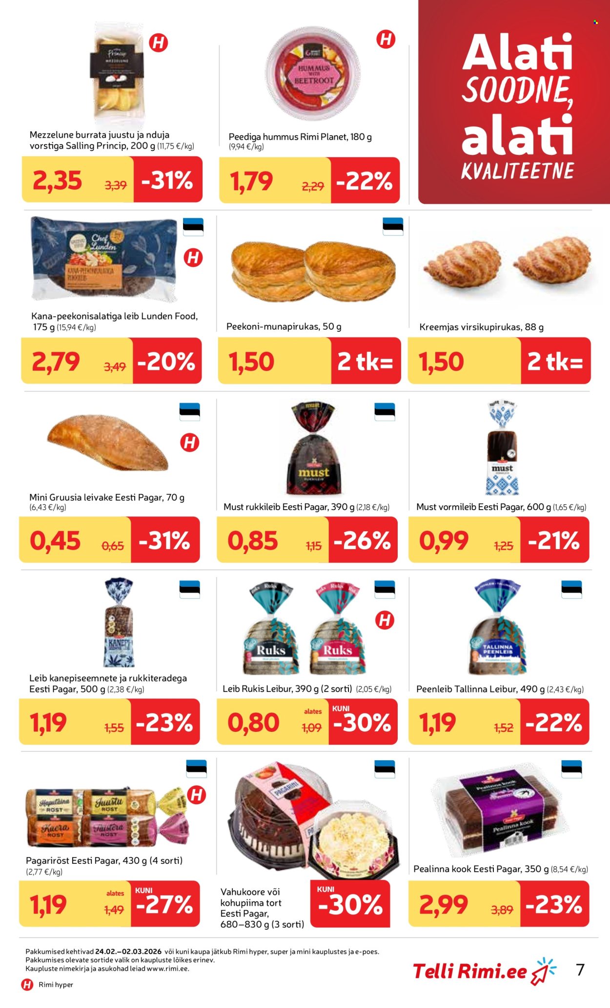 rimi - Rimi kliendileht - Kliendileht (24.02 - 3.03.2026) - page: 7