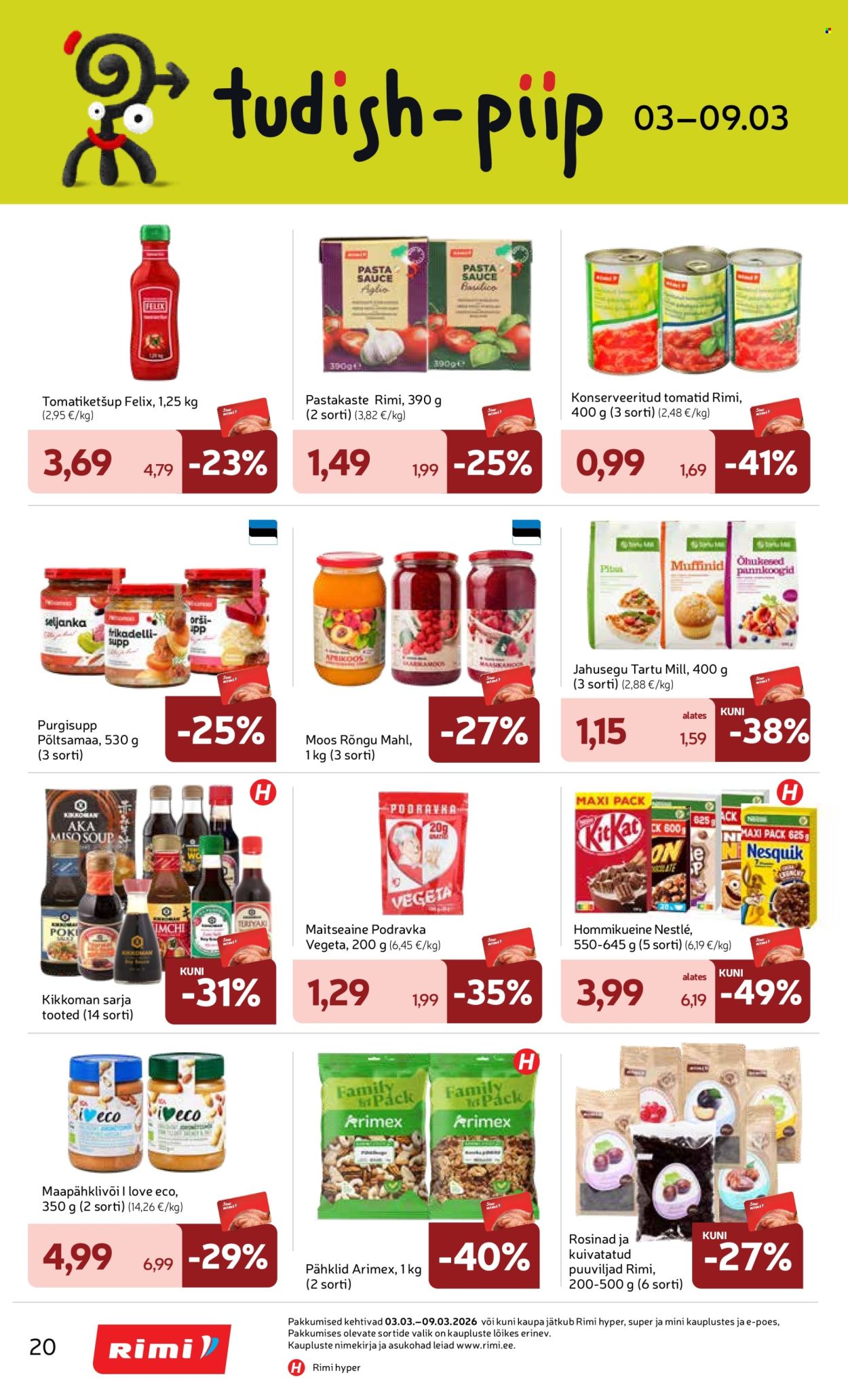 rimi - Rimi kliendileht - Kliendileht (3.03 - 9.03.2026) - page: 20