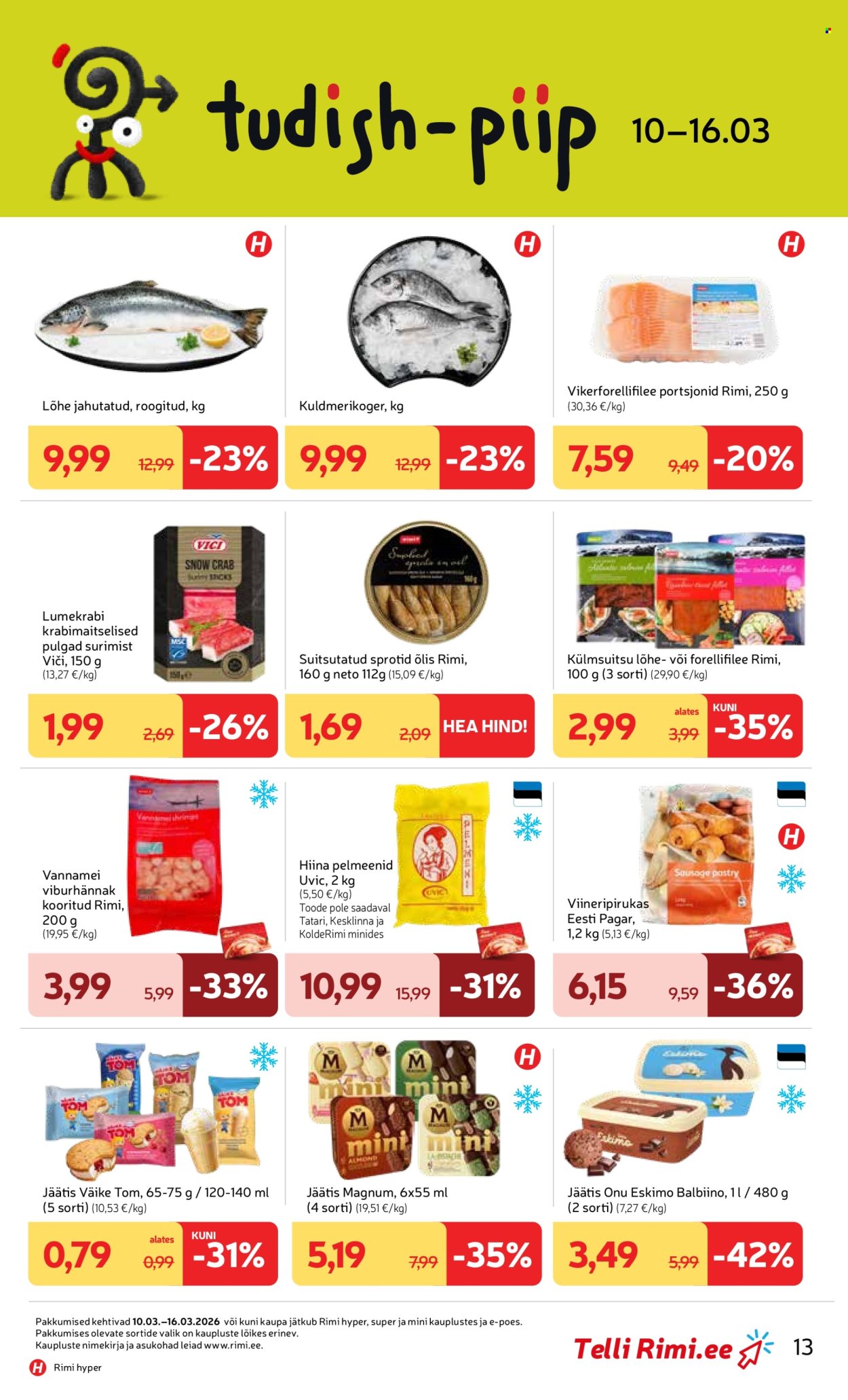 rimi - Rimi kliendileht - Kliendileht (10.03 - 16.03.2026) - page: 13