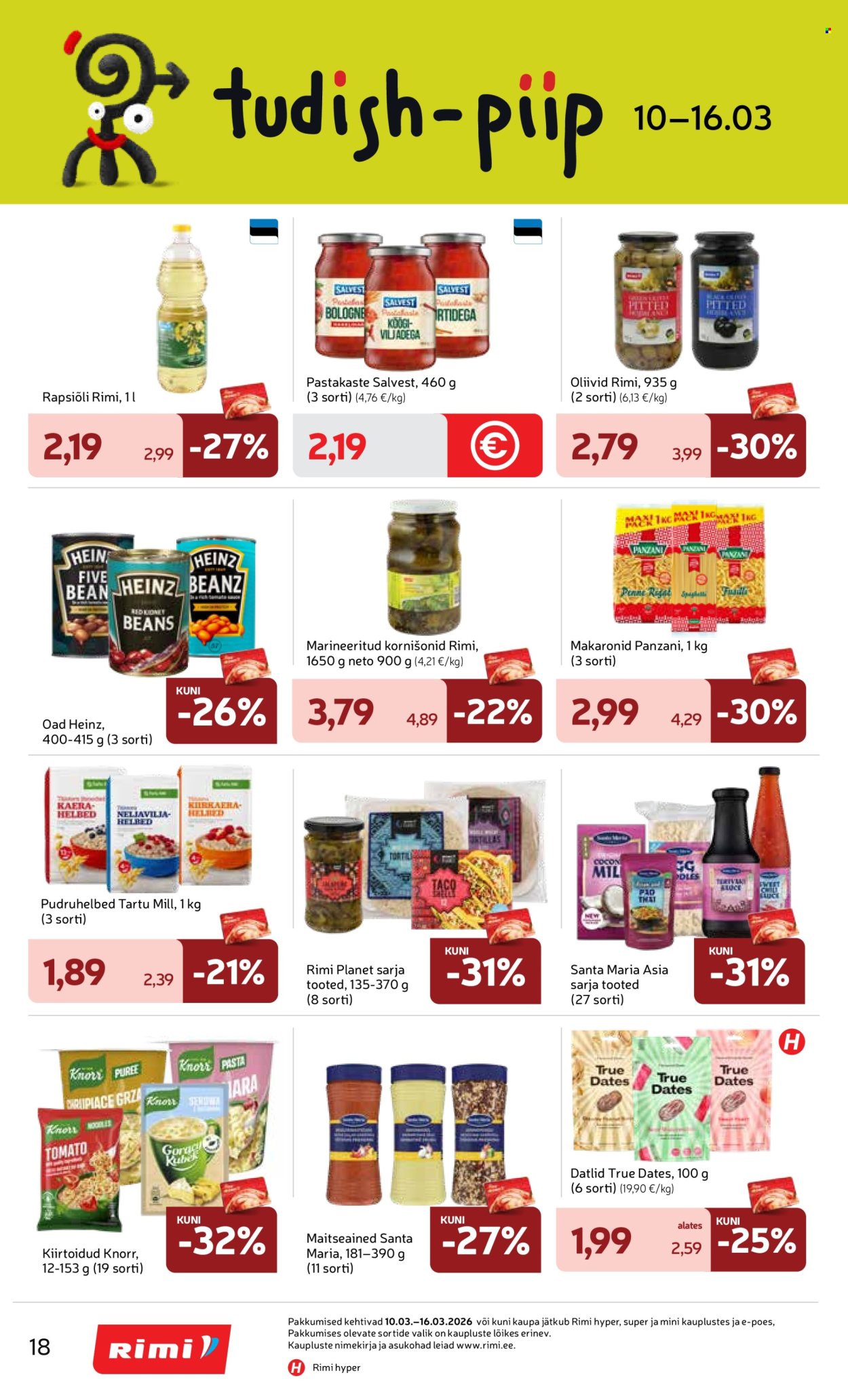 rimi - Rimi kliendileht - Kliendileht (10.03 - 16.03.2026) - page: 18