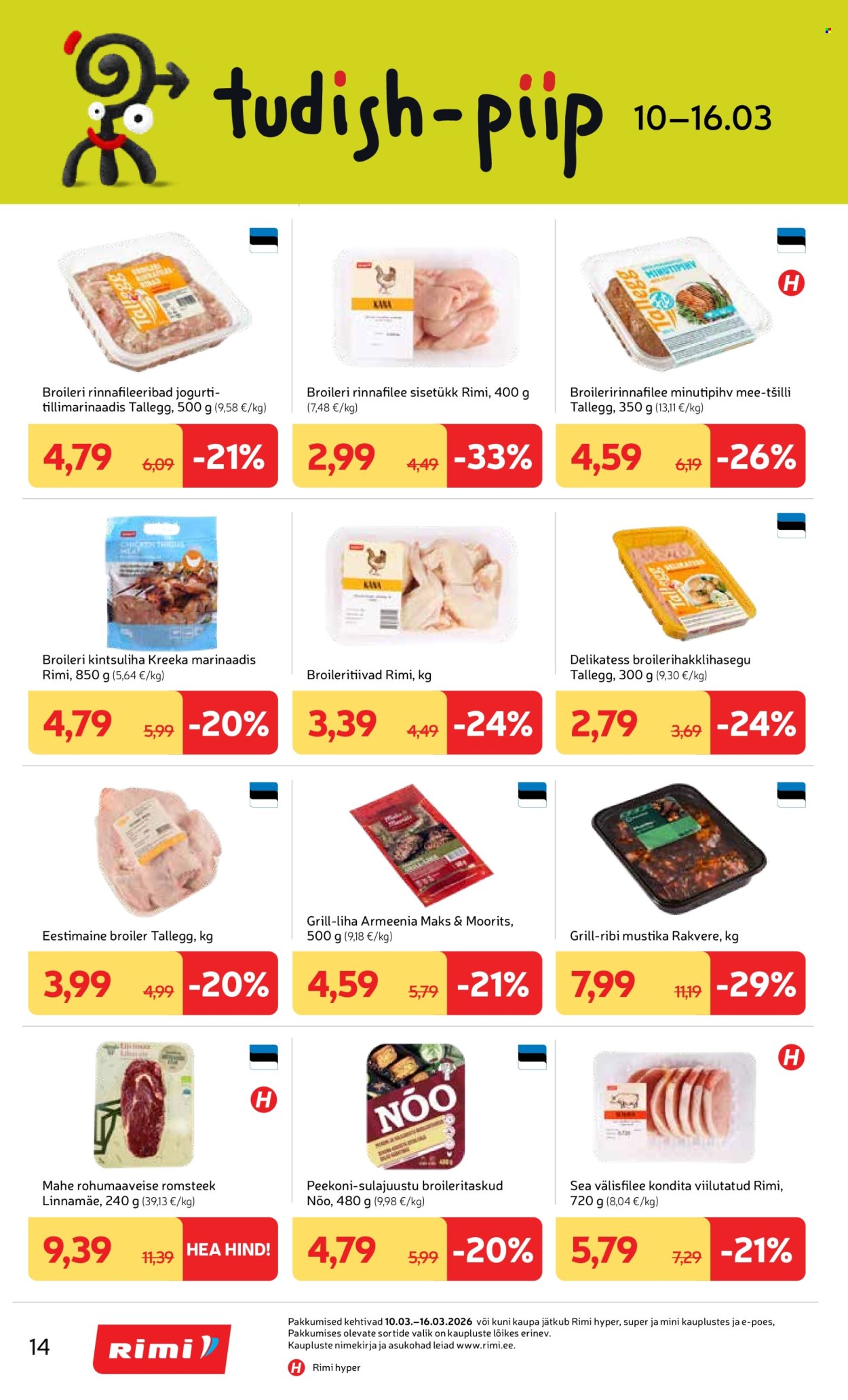 rimi - Rimi kliendileht - Kliendileht (10.03 - 16.03.2026) - page: 14