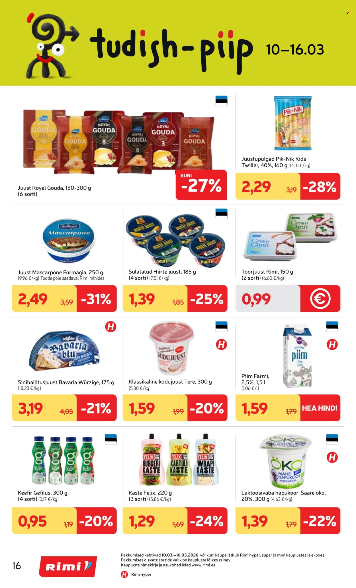rimi - Rimi kliendileht - Kliendileht (10.03 - 16.03.2026) - page: 16