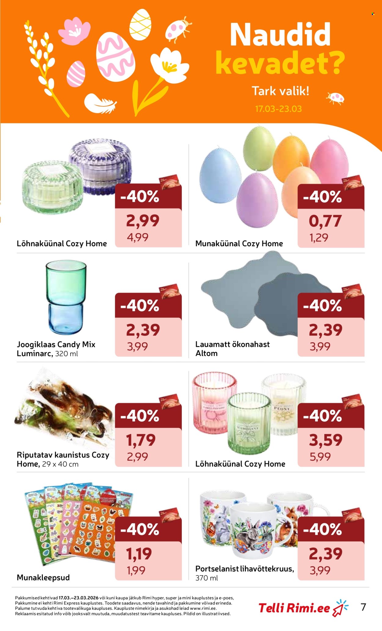 rimi - Rimi kliendileht - Kliendileht (17.03 - 23.03.2026) - page: 7