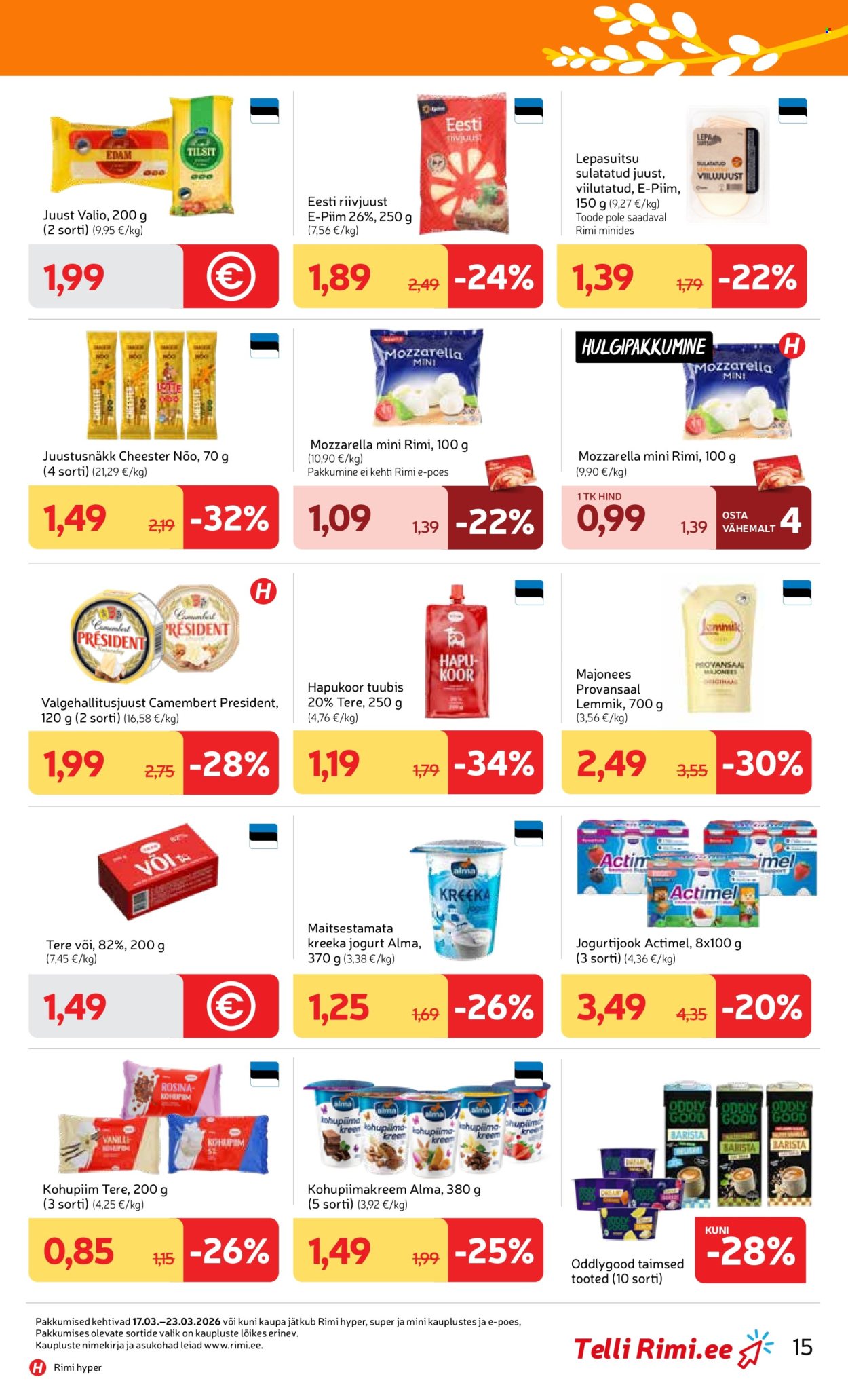 rimi - Rimi kliendileht - Kliendileht (17.03 - 23.03.2026) - page: 15