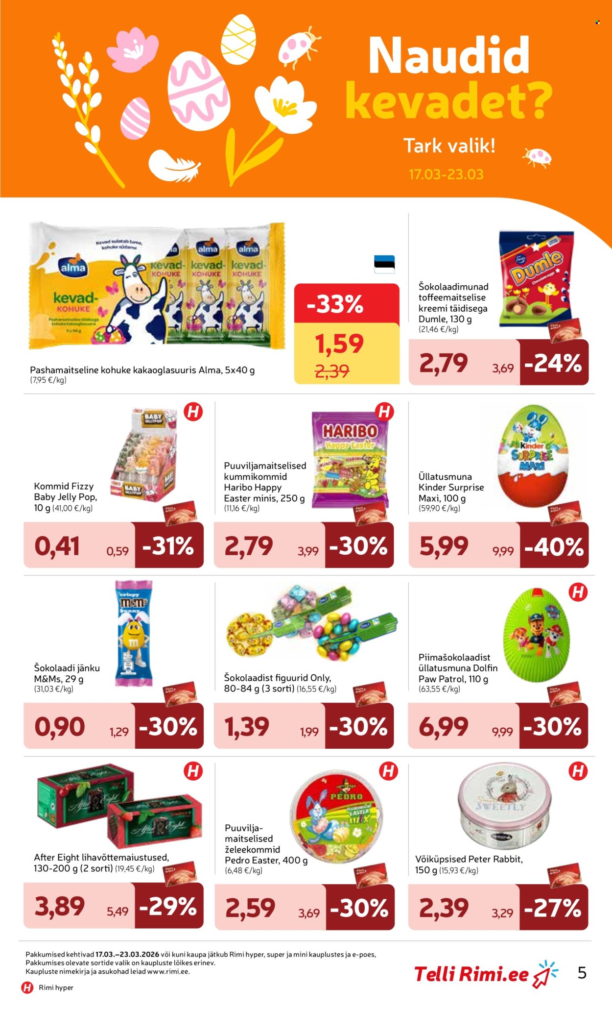rimi - Rimi kliendileht - Kliendileht (17.03 - 23.03.2026) - page: 5
