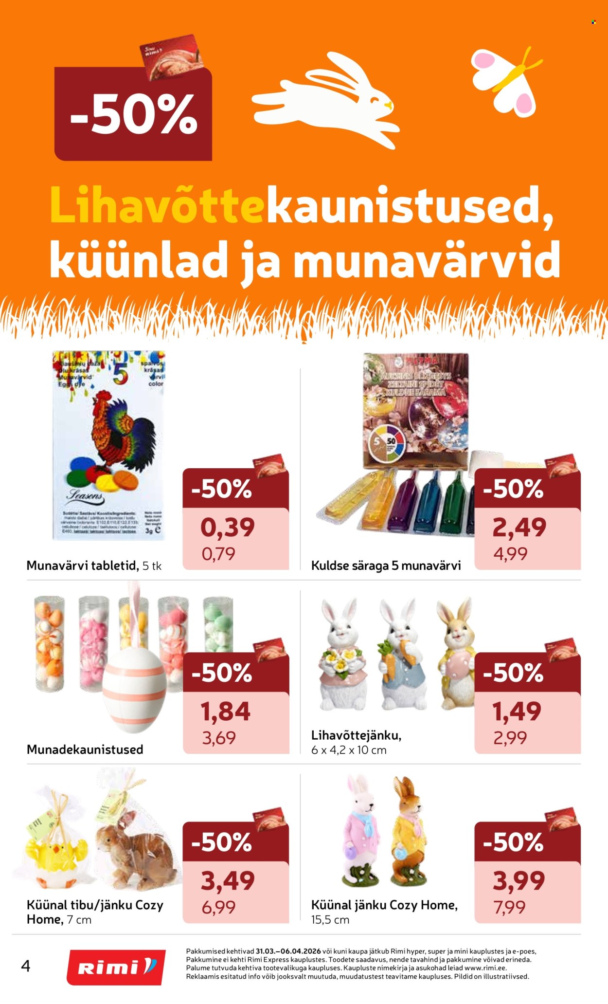 rimi - Rimi kliendileht - Kliendileht (31.03 - 6.04.2026) - page: 4