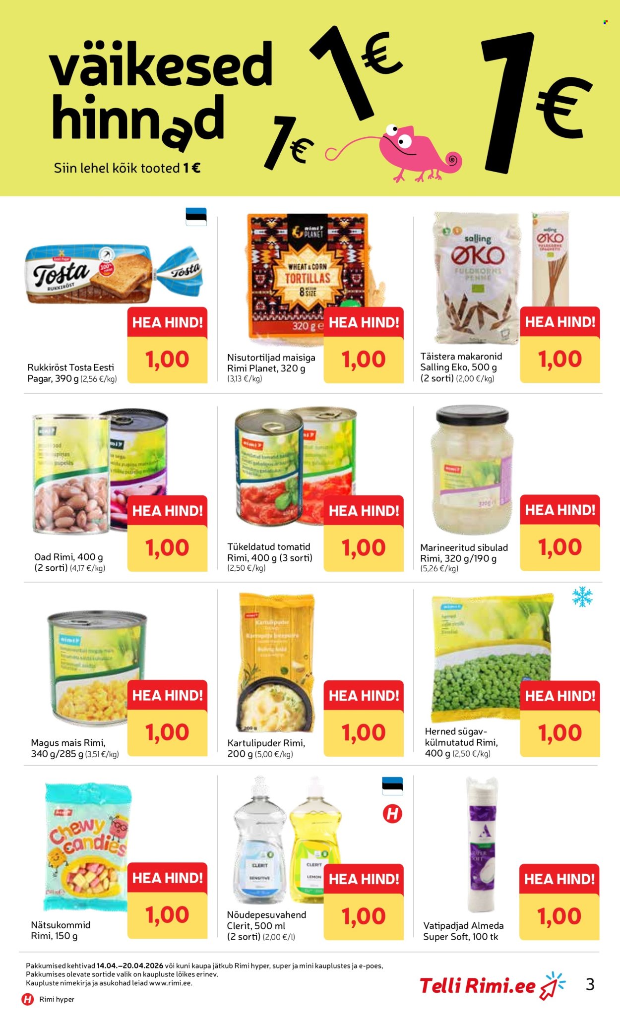 rimi - Rimi kliendileht - Kliendileht (14.04 - 20.04.2026) - page: 3