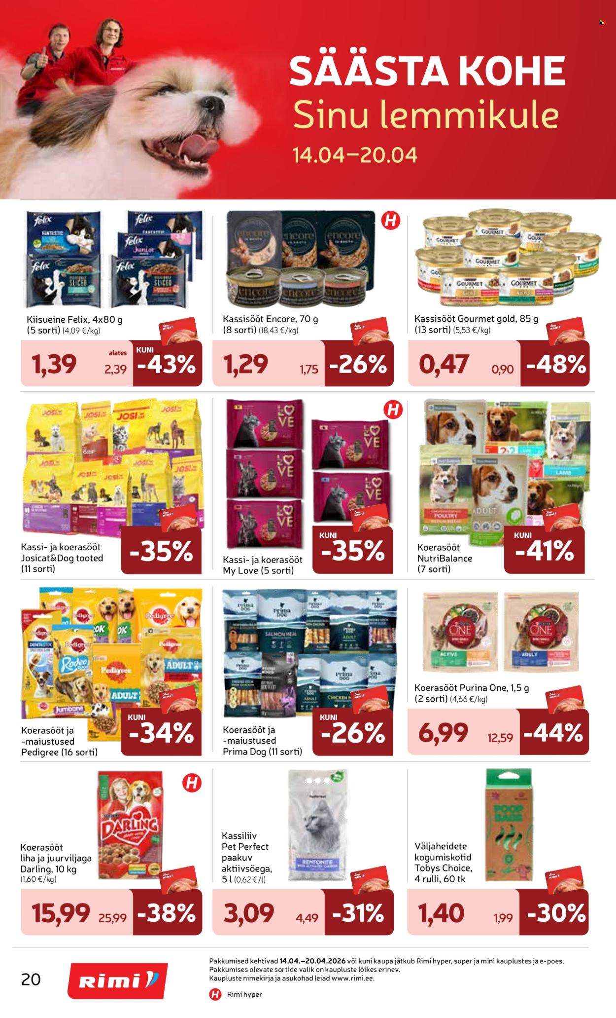 rimi - Rimi kliendileht - Kliendileht (14.04 - 20.04.2026) - page: 20