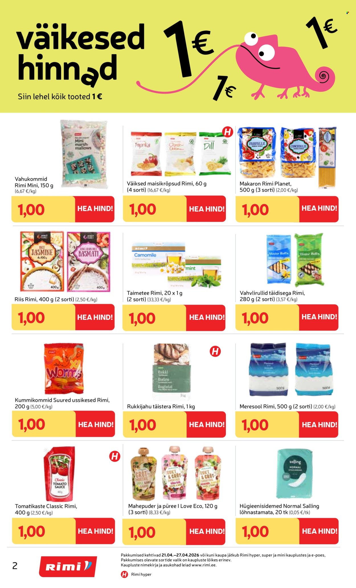 rimi - Rimi kliendileht - Kliendileht (21.04 - 27.04.2026) - page: 2