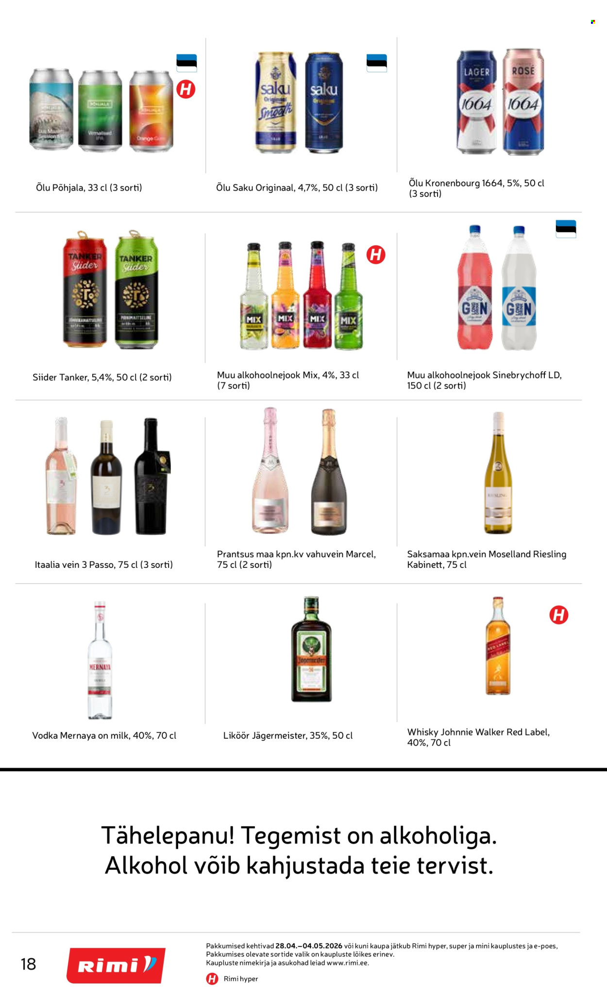 rimi - Rimi kliendileht - Kliendileht (28.04 - 4.05.2026) - page: 18