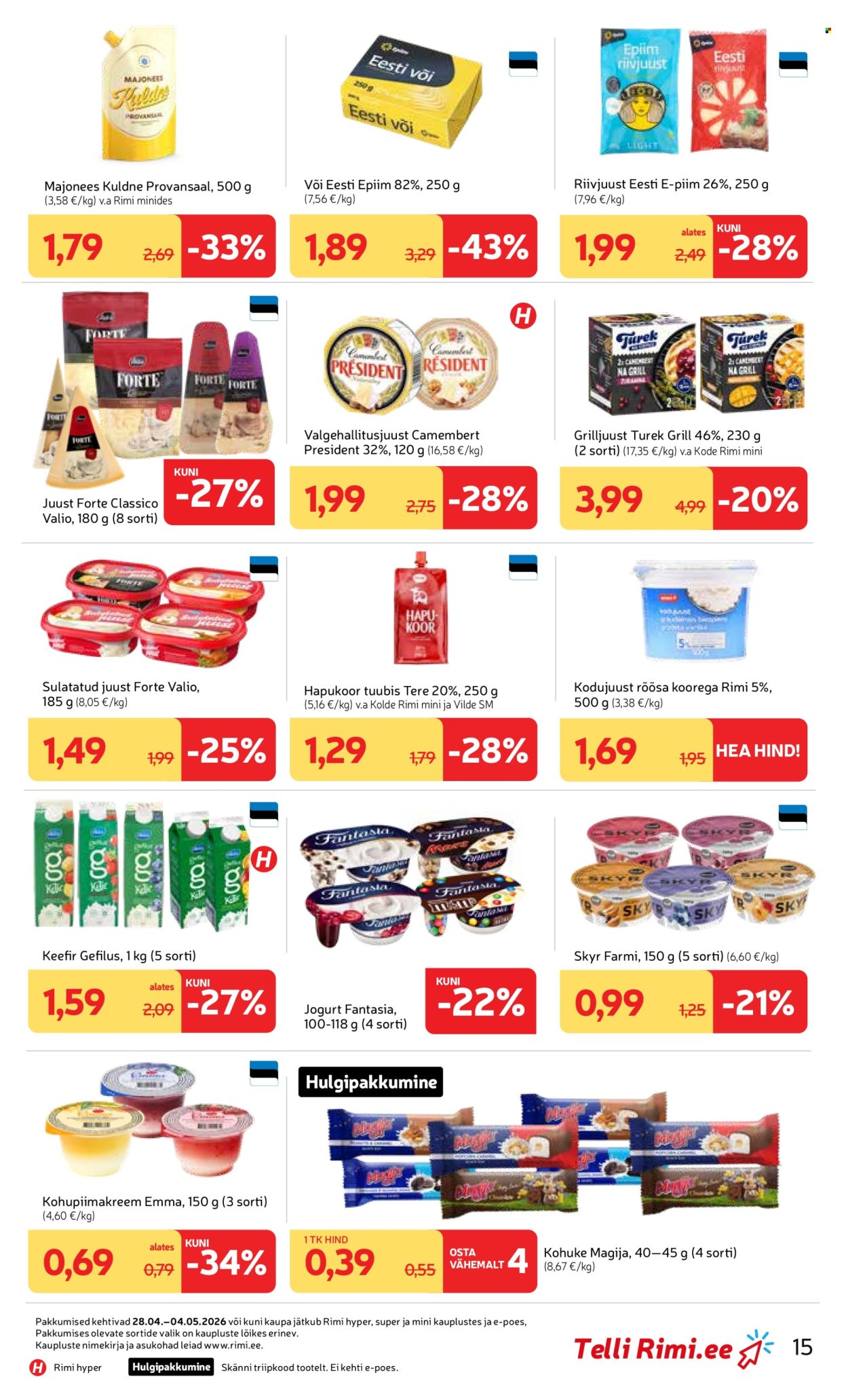 rimi - Rimi kliendileht - Kliendileht (28.04 - 4.05.2026) - page: 15