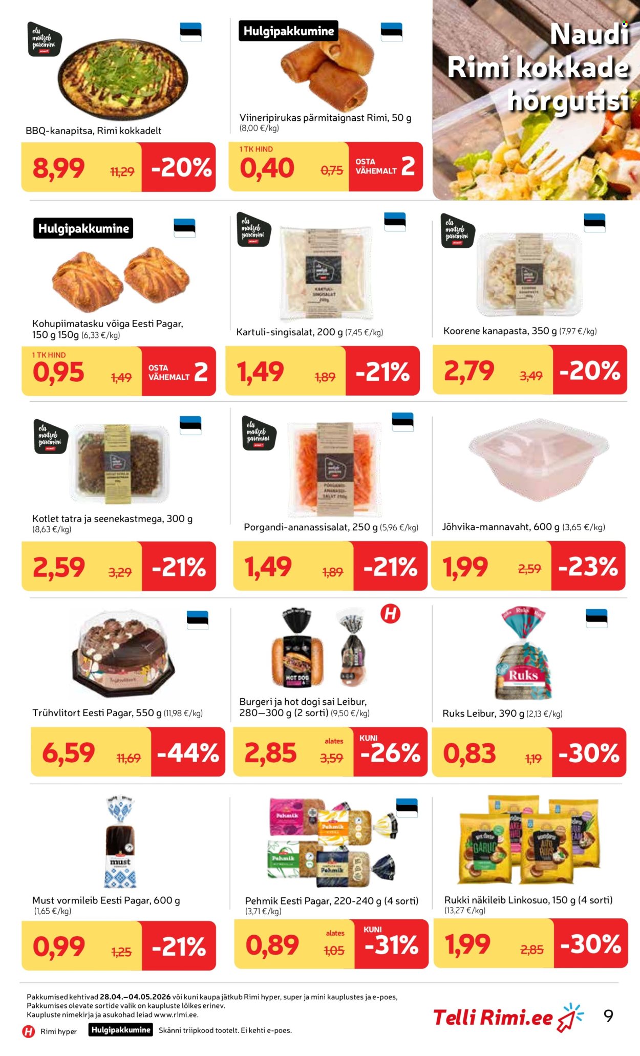 rimi - Rimi kliendileht - Kliendileht (28.04 - 4.05.2026) - page: 9
