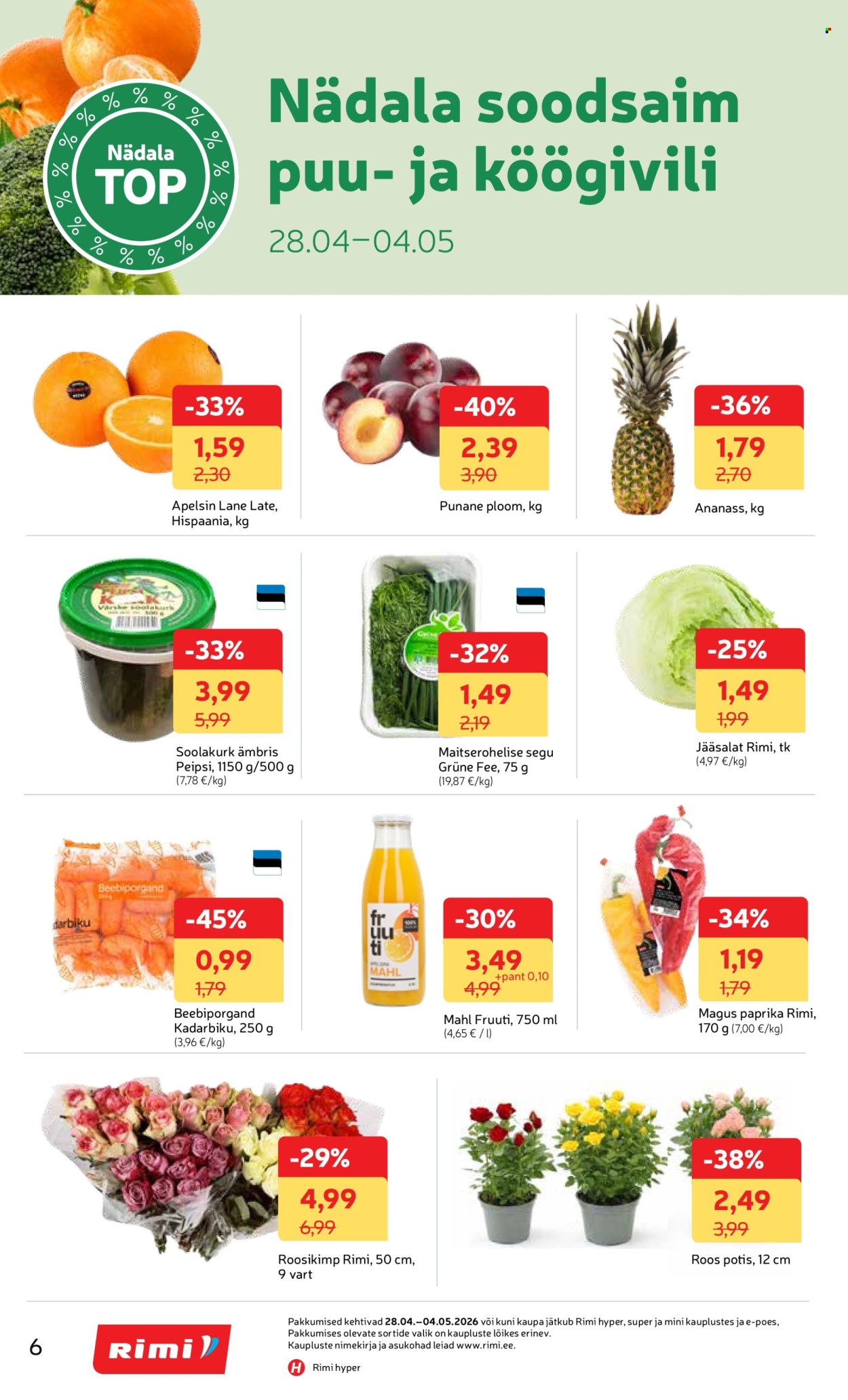 rimi - Rimi kliendileht - Kliendileht (28.04 - 4.05.2026) - page: 6