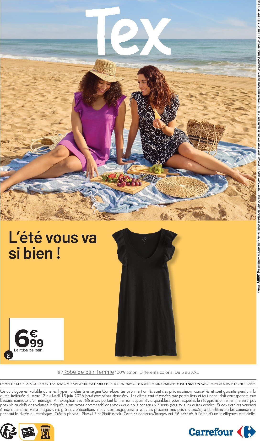 carrefour - Flyer Carrefour - Textile Été et Autour du Bain pour la semaine prochaine du du mardi 02/06/2026 au du lundi 15/06/2026 - page: 24