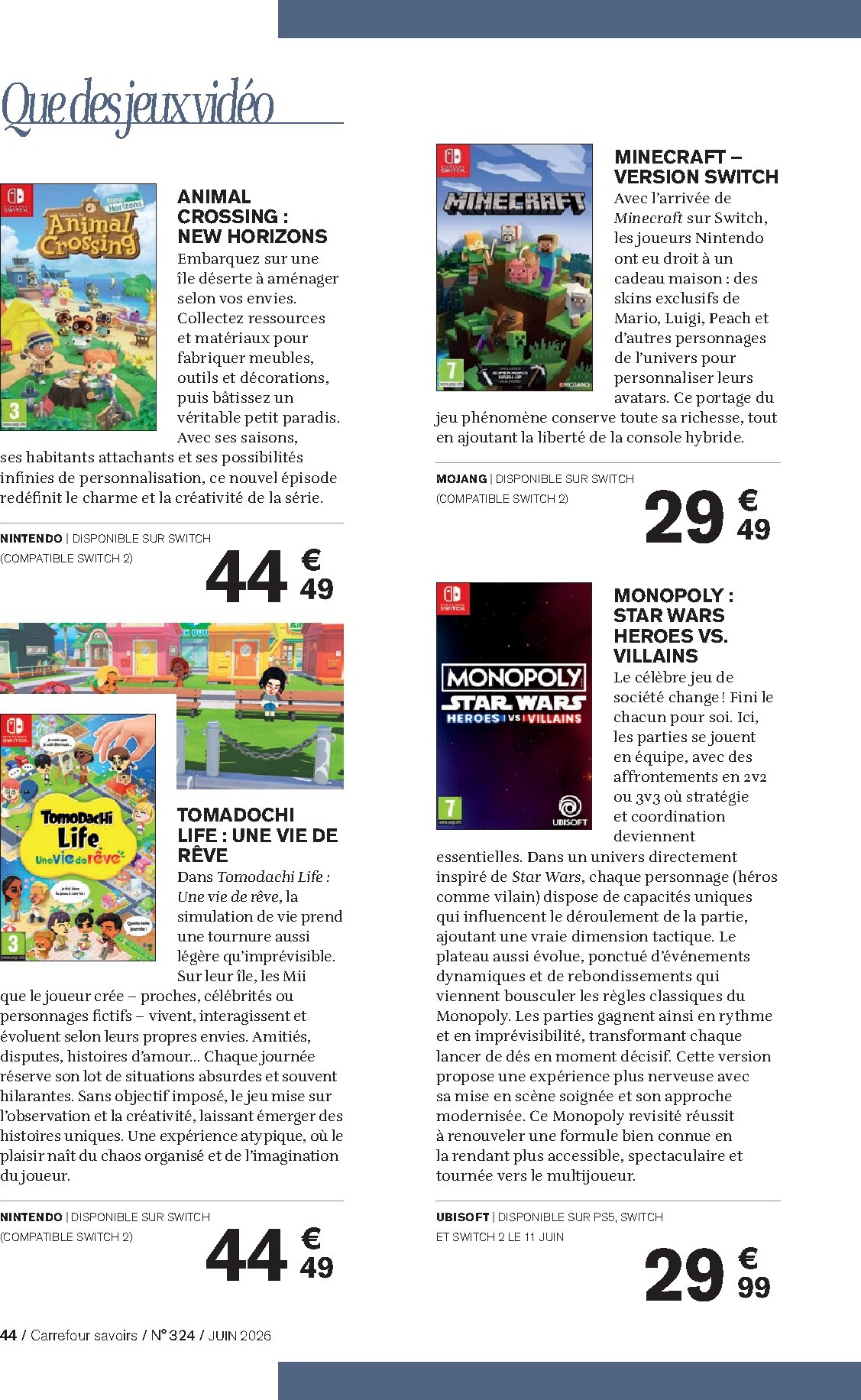 carrefour - Current Carrefour - A Chacun sa Culture leaflet valid from du lundi 01/06/2026 to du mardi 30/06/2026 - page: 44