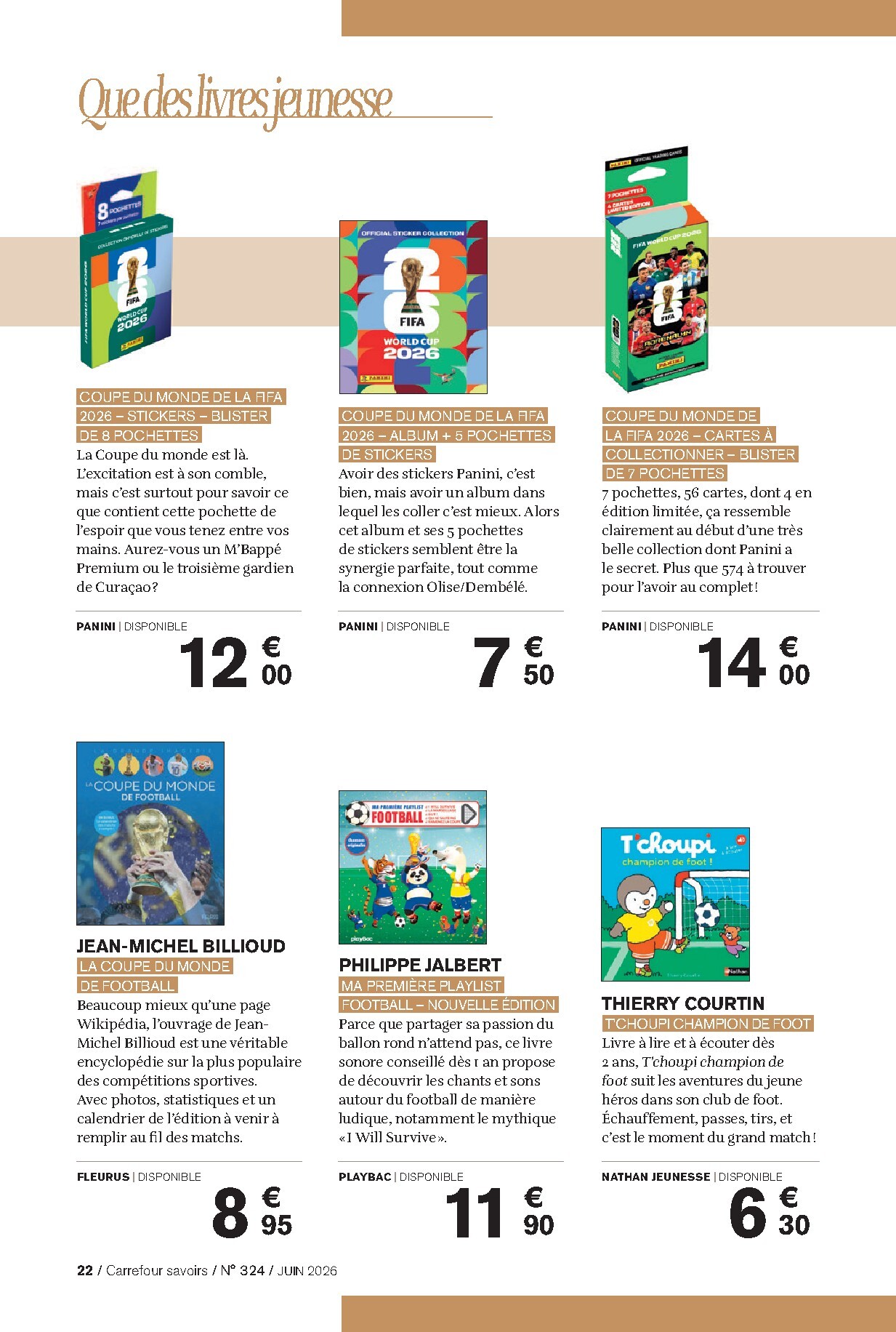 carrefour - Current Carrefour - A Chacun sa Culture leaflet valid from du lundi 01/06/2026 to du mardi 30/06/2026 - page: 22