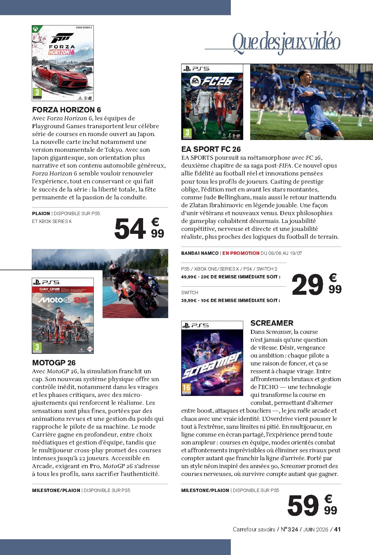 carrefour - Current Carrefour - A Chacun sa Culture leaflet valid from du lundi 01/06/2026 to du mardi 30/06/2026 - page: 41
