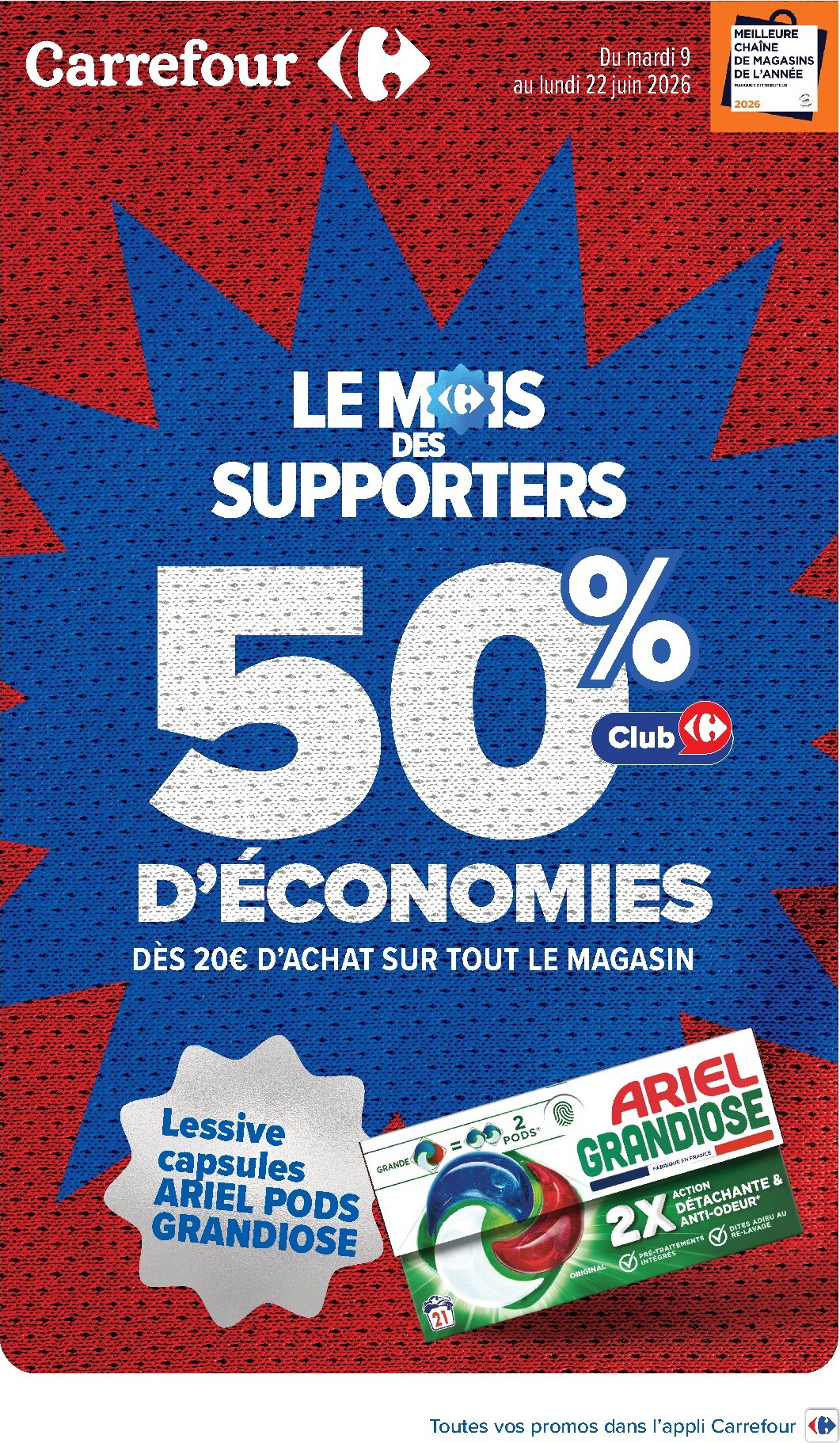 carrefour - Flyer Carrefour pour la semaine prochaine du du mardi 09/06/2026 au du lundi 22/06/2026
