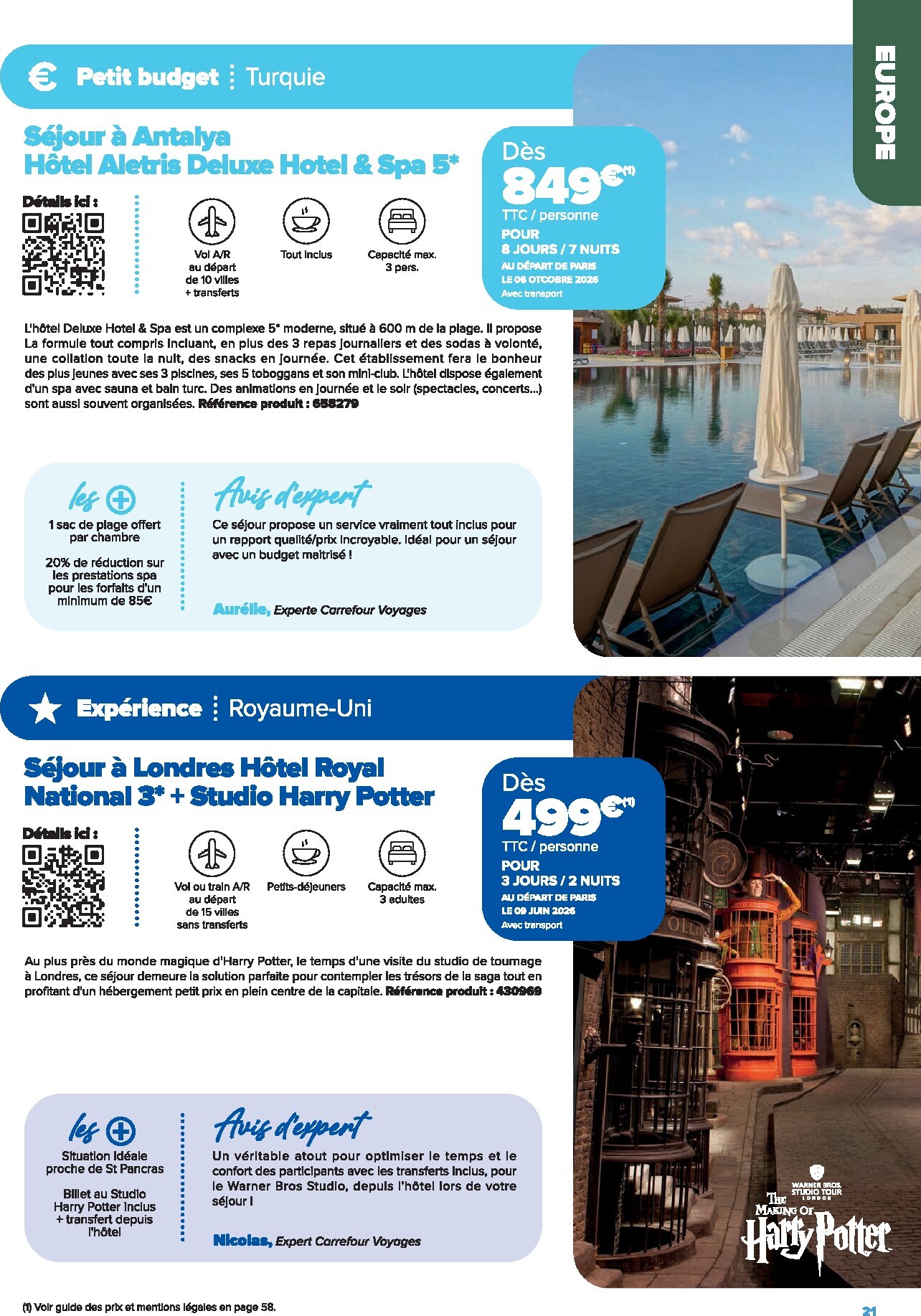carrefour - Current Carrefour - Voyagez leaflet valid from de jeudi 01/01/2026 to du mardi 30/06/2026 - page: 21