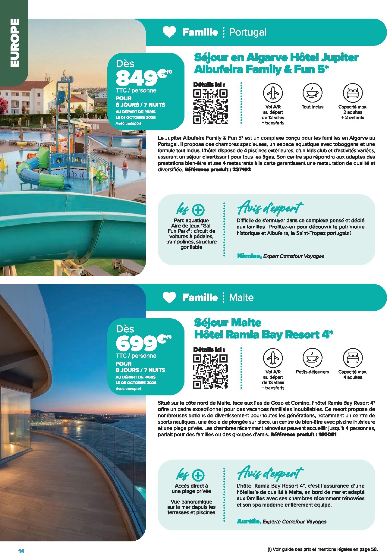 carrefour - Current Carrefour - Voyagez leaflet valid from de jeudi 01/01/2026 to du mardi 30/06/2026 - page: 14
