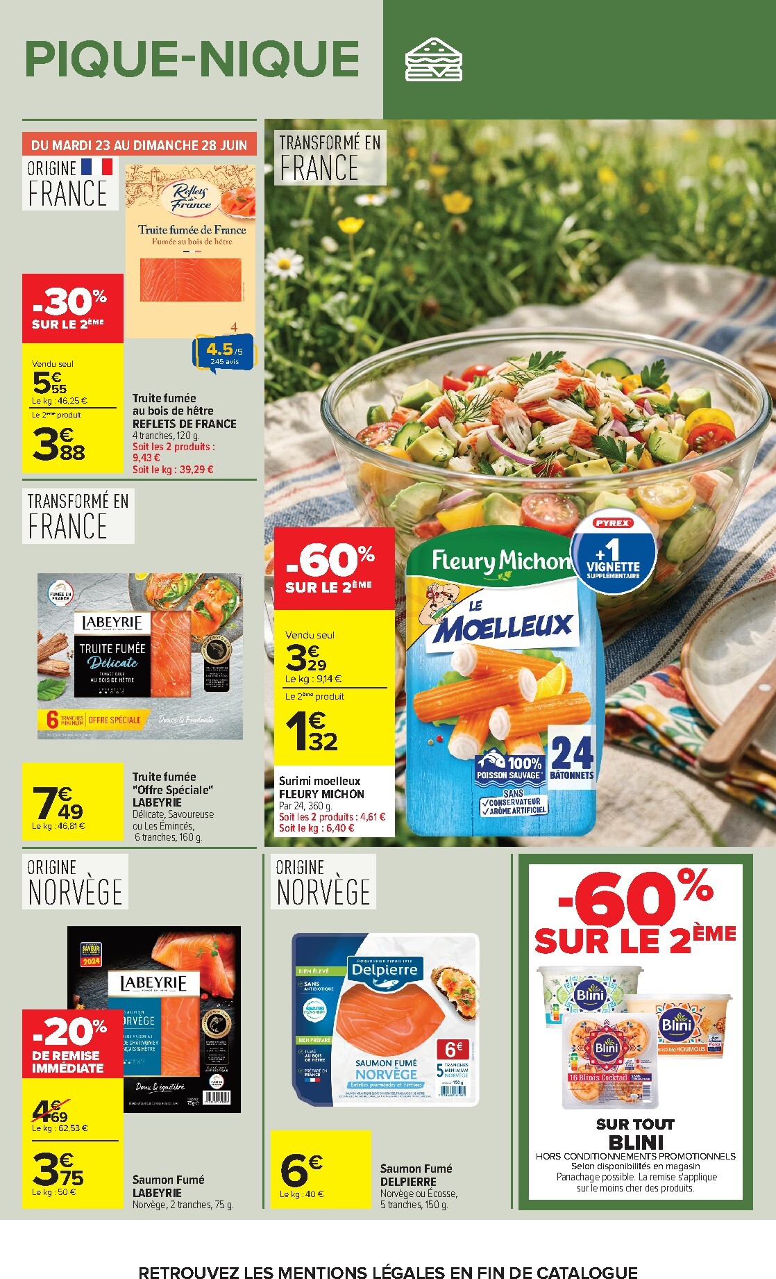carrefour - Flyer Carrefour - Pique-Nique pour la semaine prochaine du du mardi 23/06/2026 au du lundi 06/07/2026 - page: 22