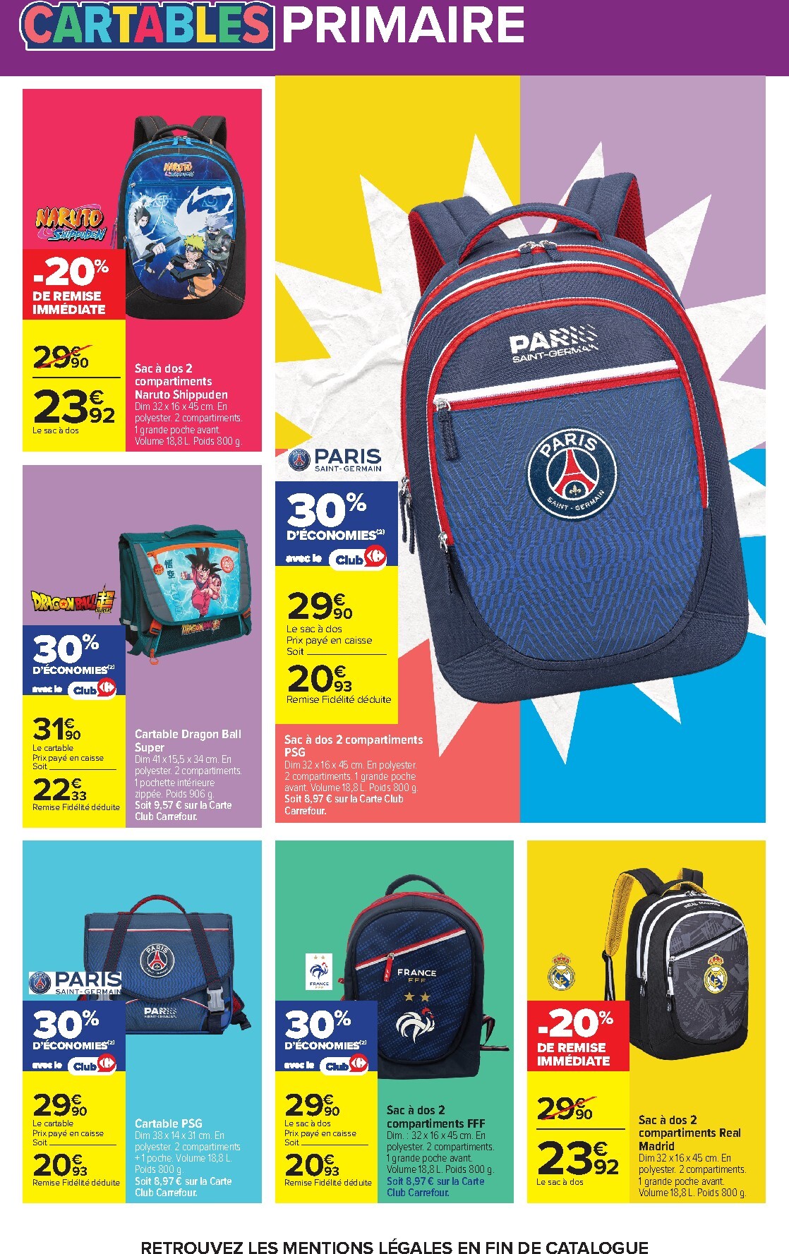 carrefour - Flyer Carrefour - L'été en transat, la rentrée dans le sac. pour la semaine prochaine du du mardi 30/06/2026 au du lundi 20/07/2026 - page: 8