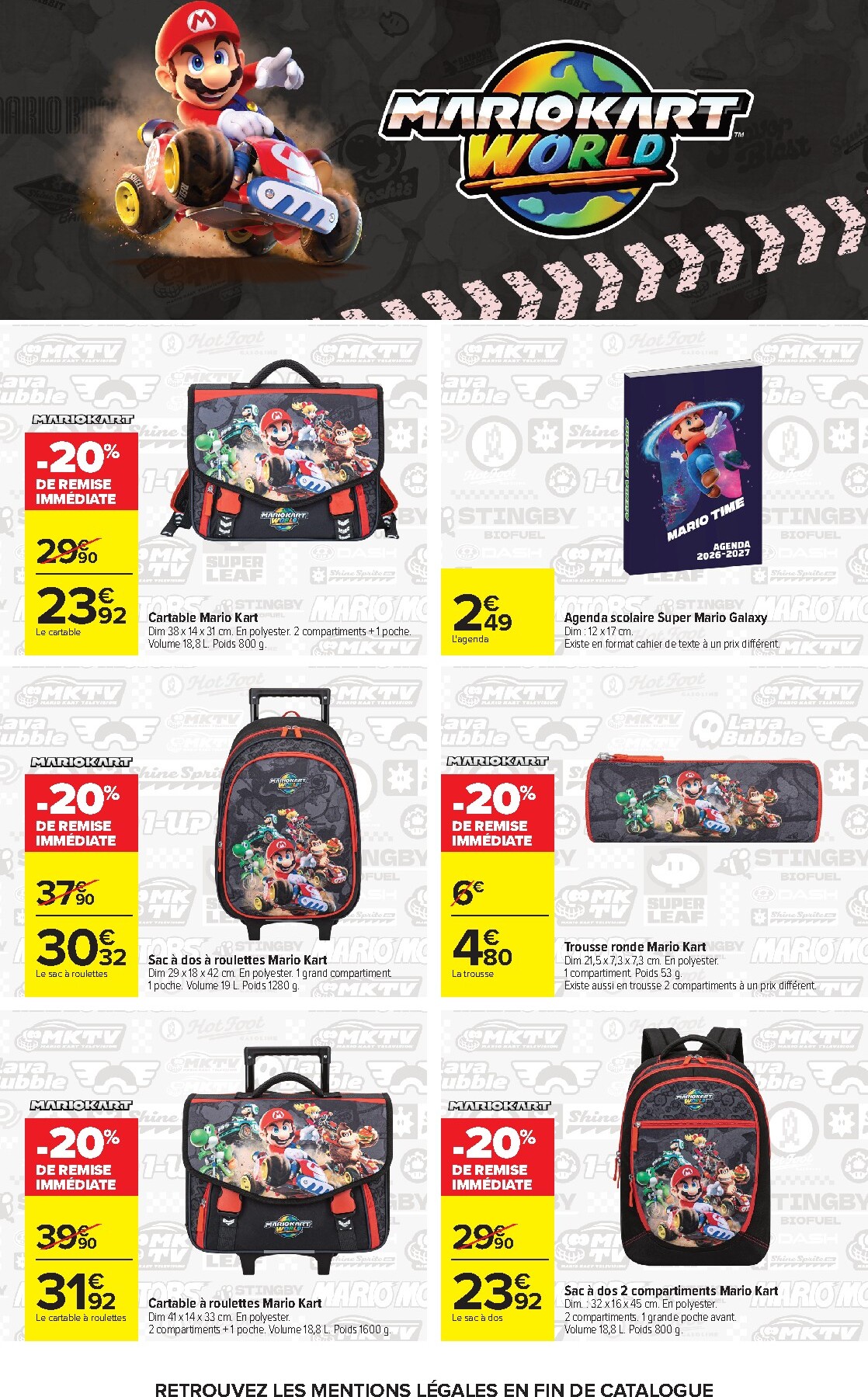 carrefour - Flyer Carrefour - L'été en transat, la rentrée dans le sac. pour la semaine prochaine du du mardi 30/06/2026 au du lundi 20/07/2026 - page: 6