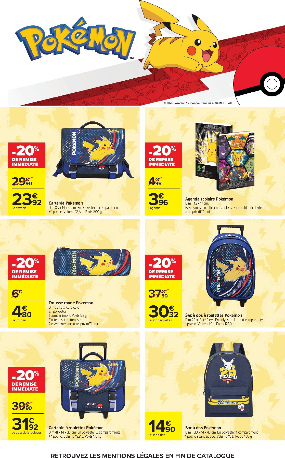 carrefour - Flyer Carrefour - L'été en transat, la rentrée dans le sac. pour la semaine prochaine du du mardi 30/06/2026 au du lundi 20/07/2026 - page: 7