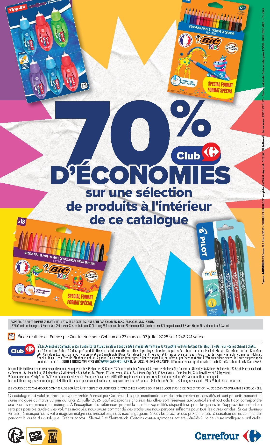 carrefour - Flyer Carrefour - L'été en transat, la rentrée dans le sac. pour la semaine prochaine du du mardi 30/06/2026 au du lundi 20/07/2026 - page: 24