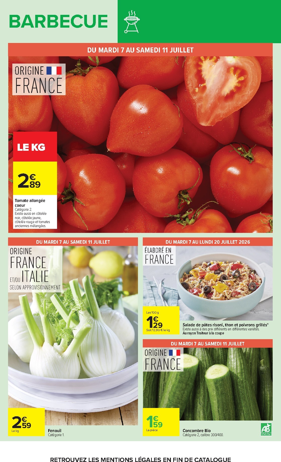 carrefour - Flyer Carrefour - BARBECUE pour la semaine prochaine du du mardi 07/07/2026 au du lundi 20/07/2026 - page: 23